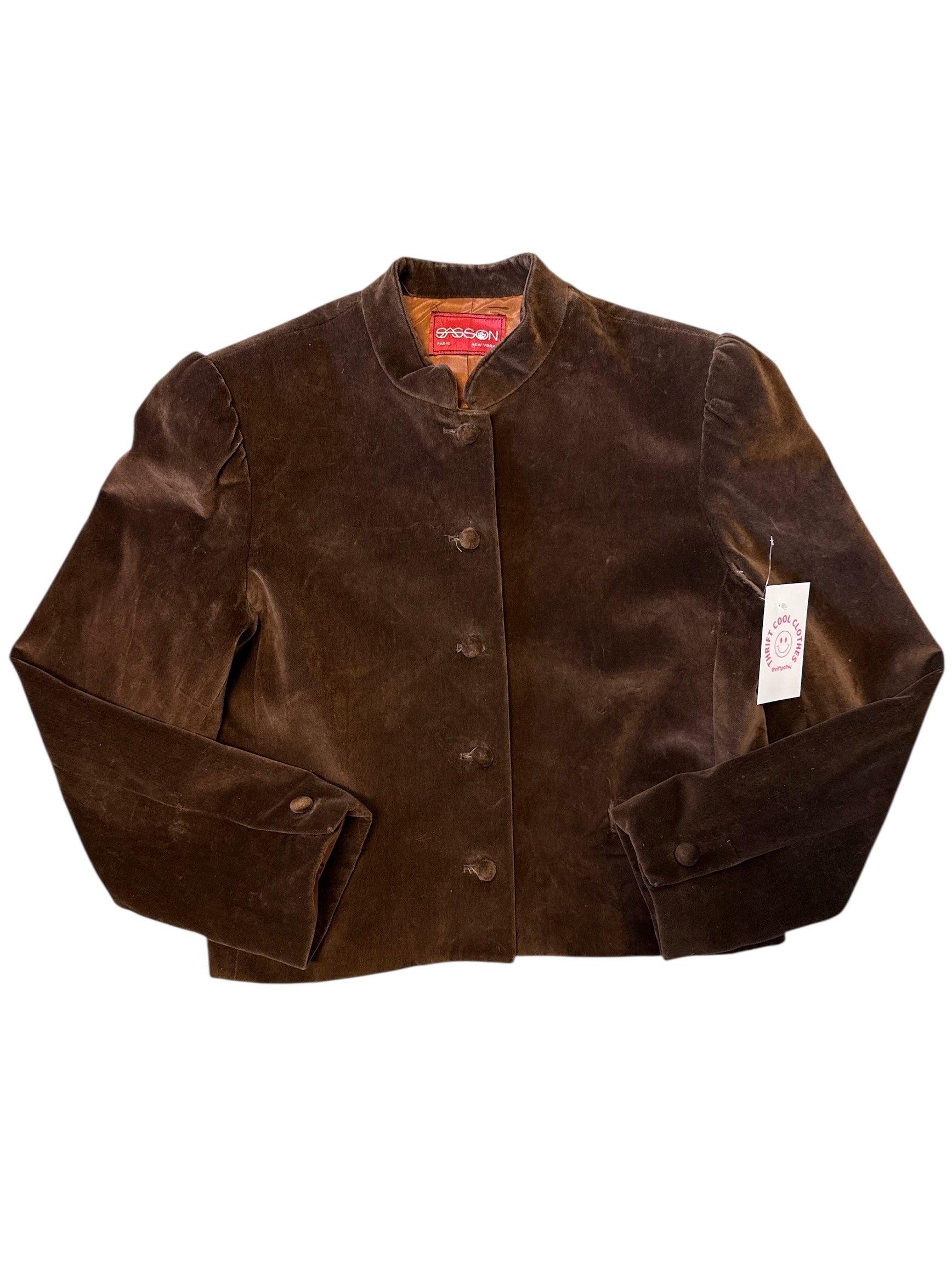 brown sassoon suede blazer, 14