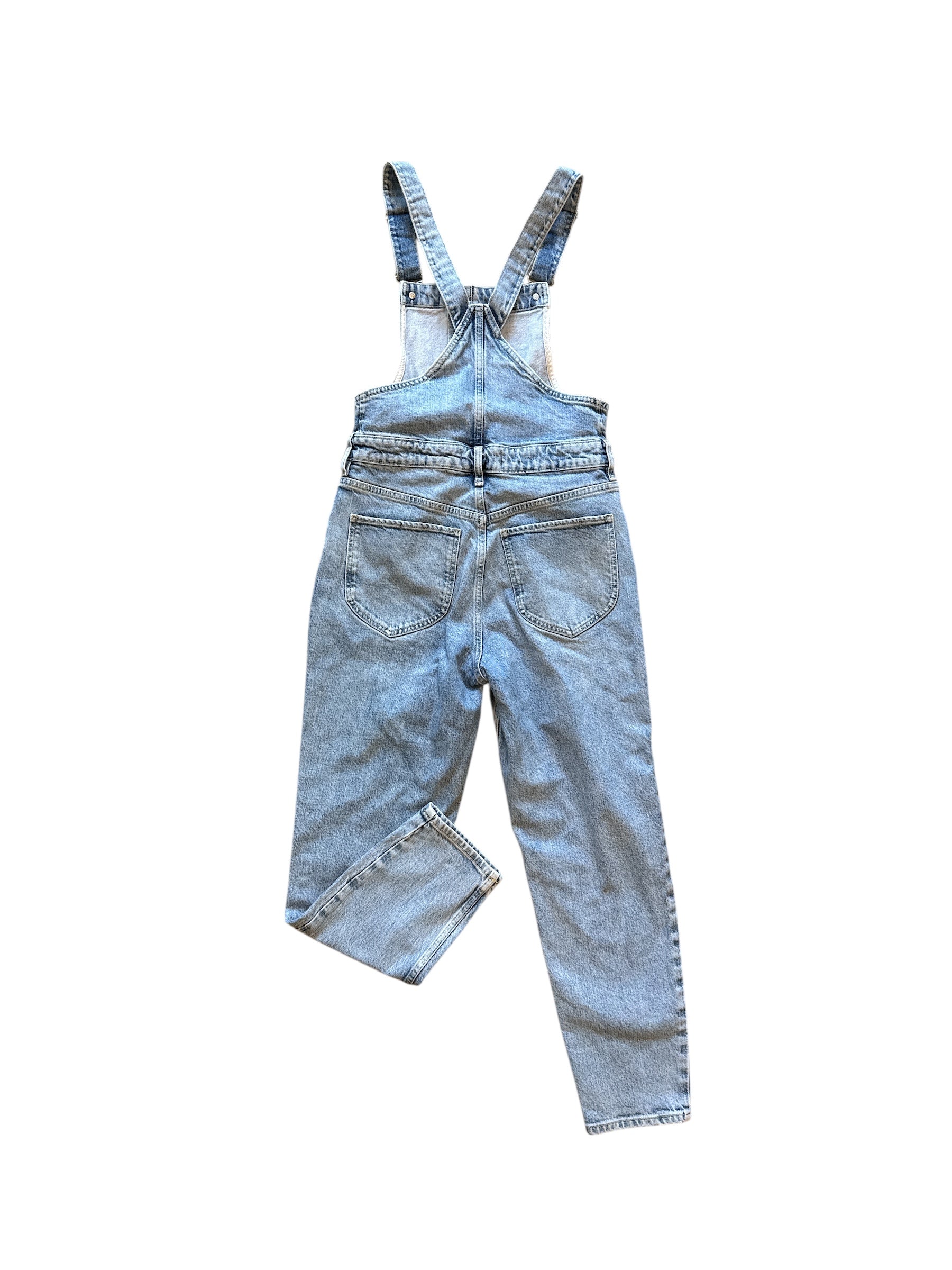 blue we the free denim overalls, 28