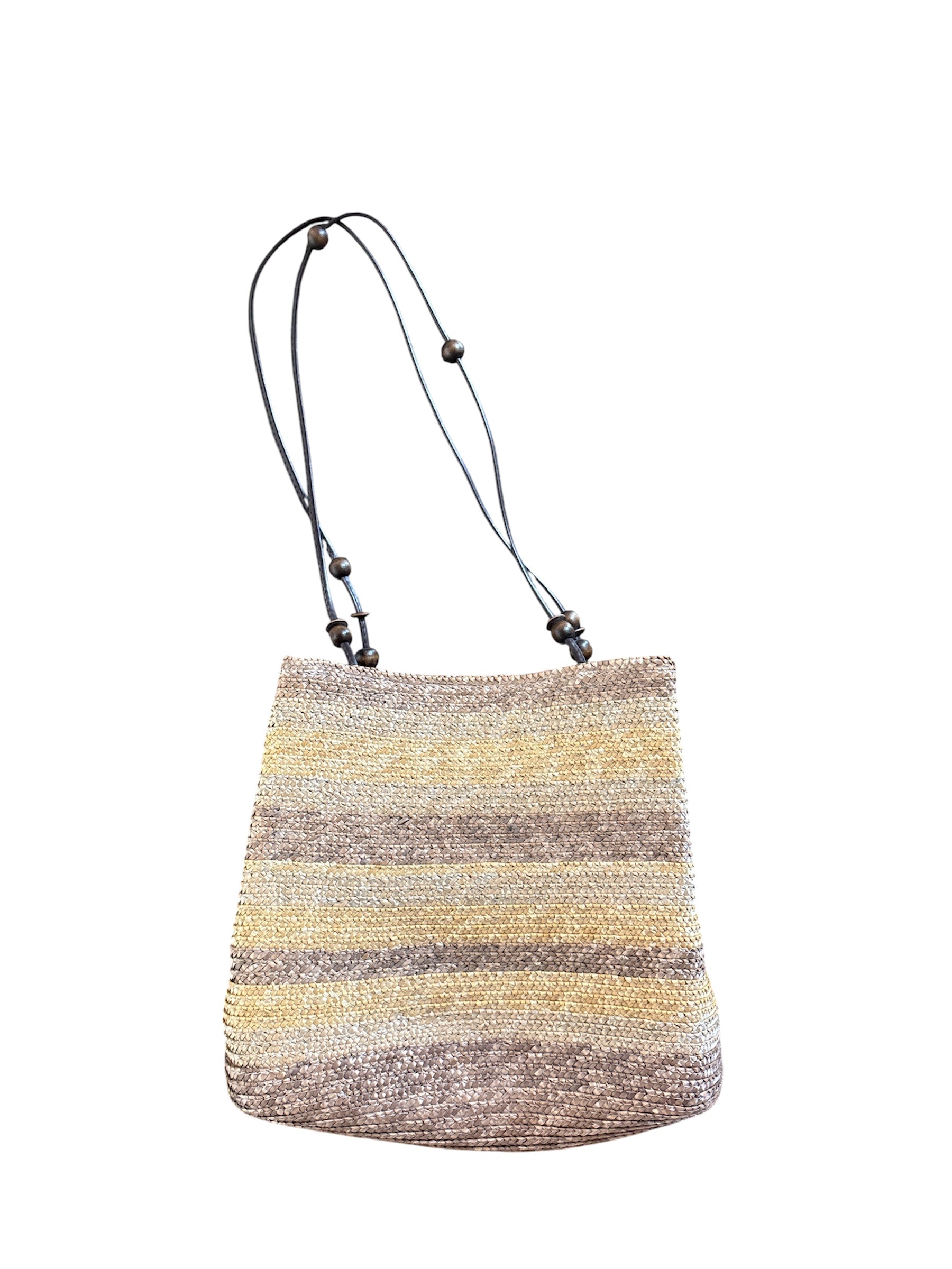 brown  woven shoulder bag