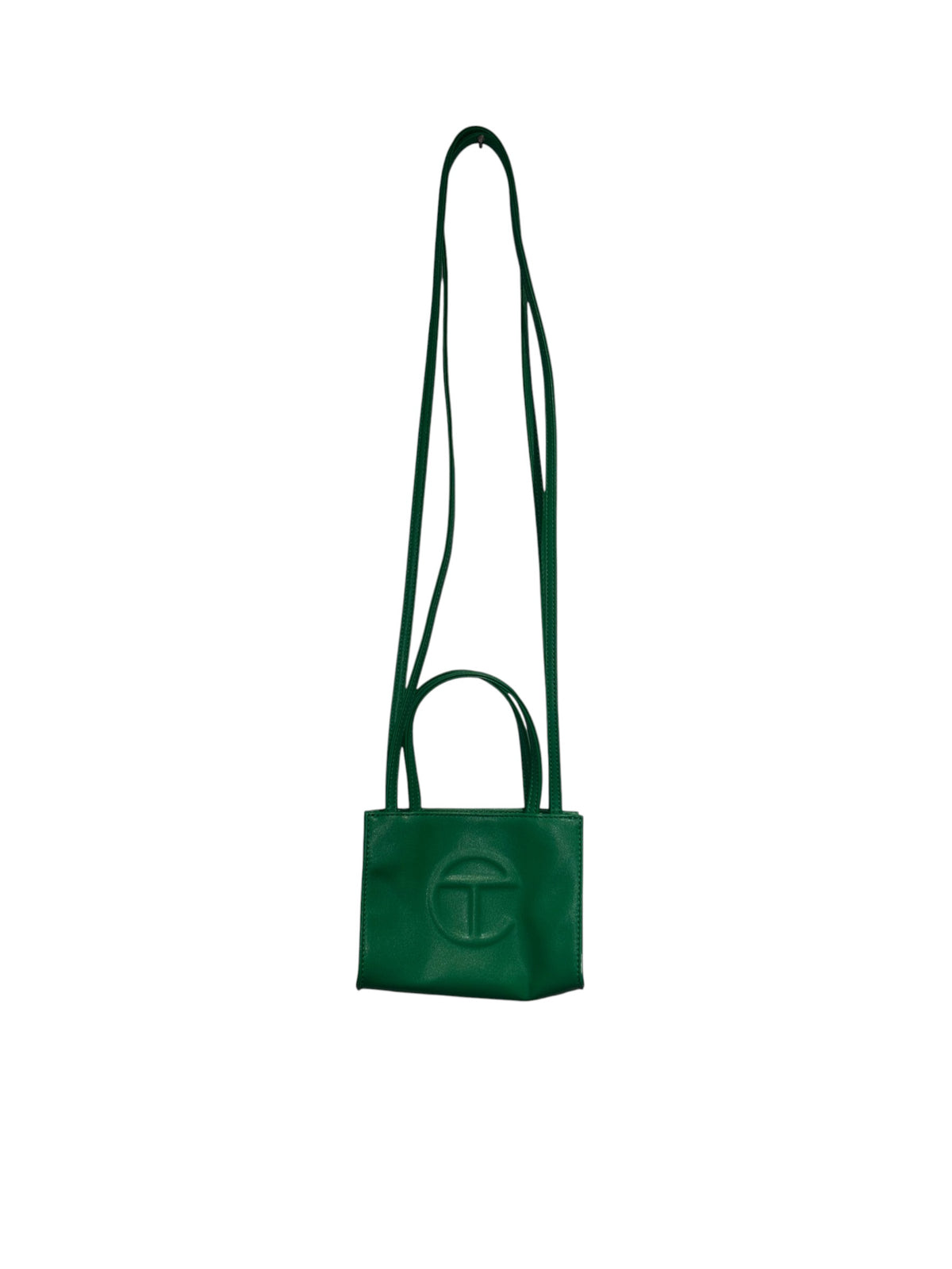 green teflar branded mini crossbody