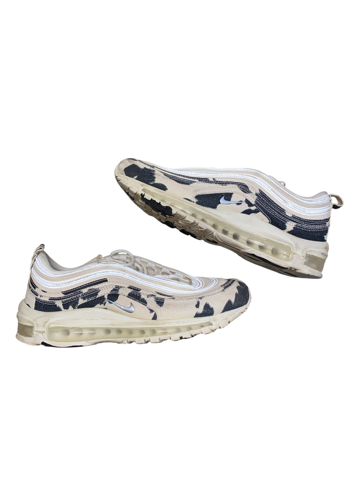 cream nike cow air max, 9.5