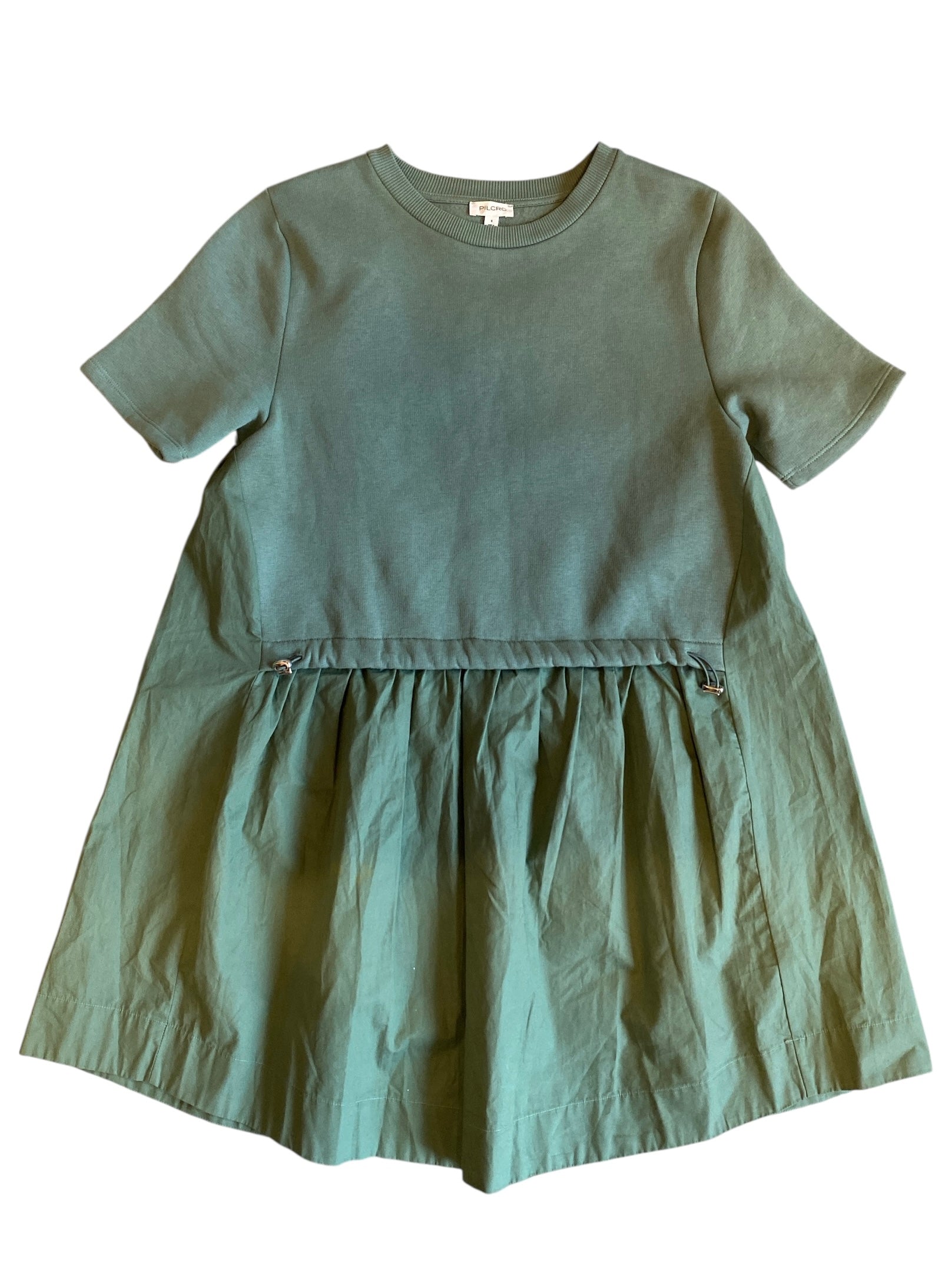green pilcro Ss mini dress, s
