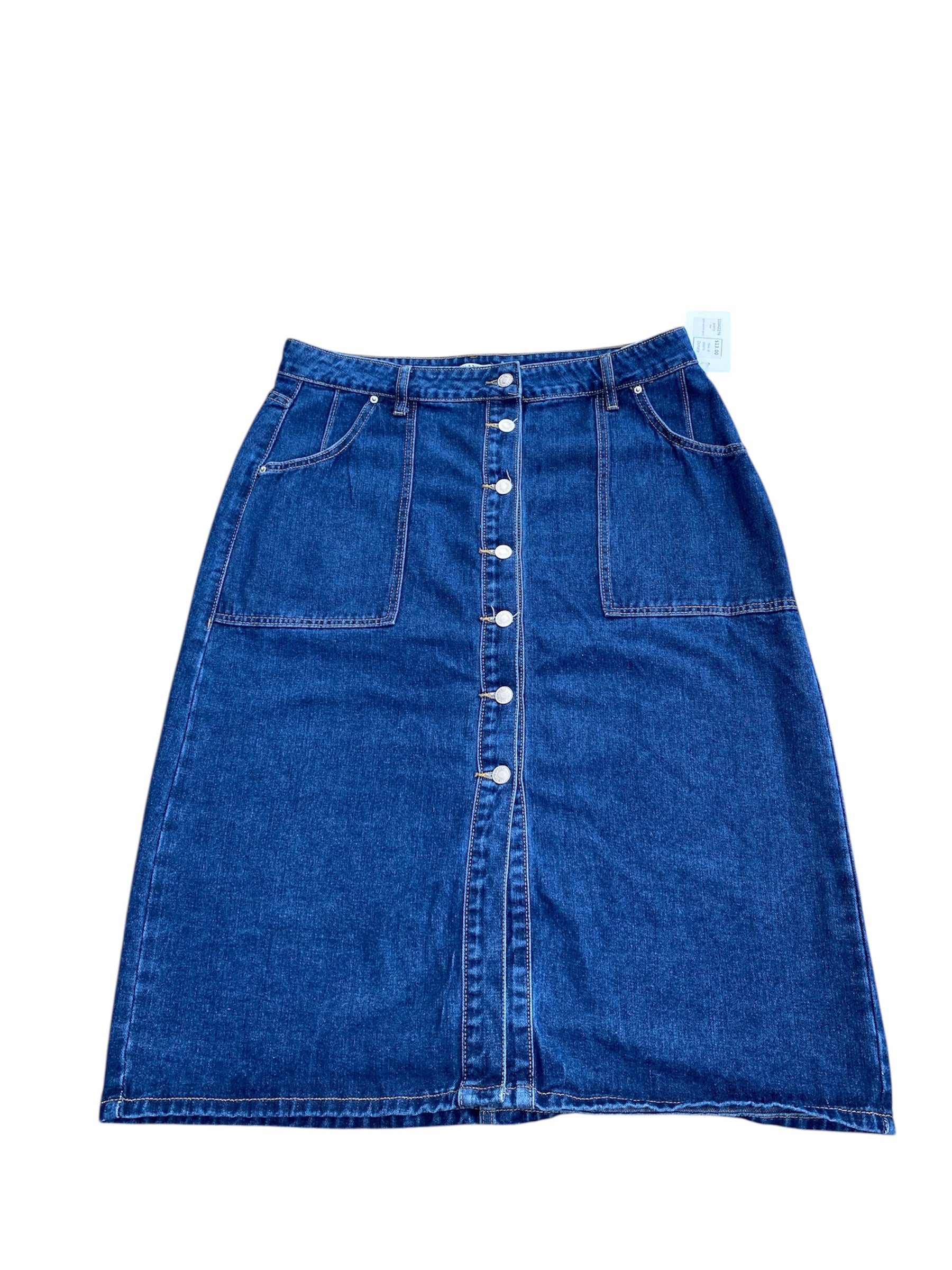 blue guanyy gore denim skirt, xl