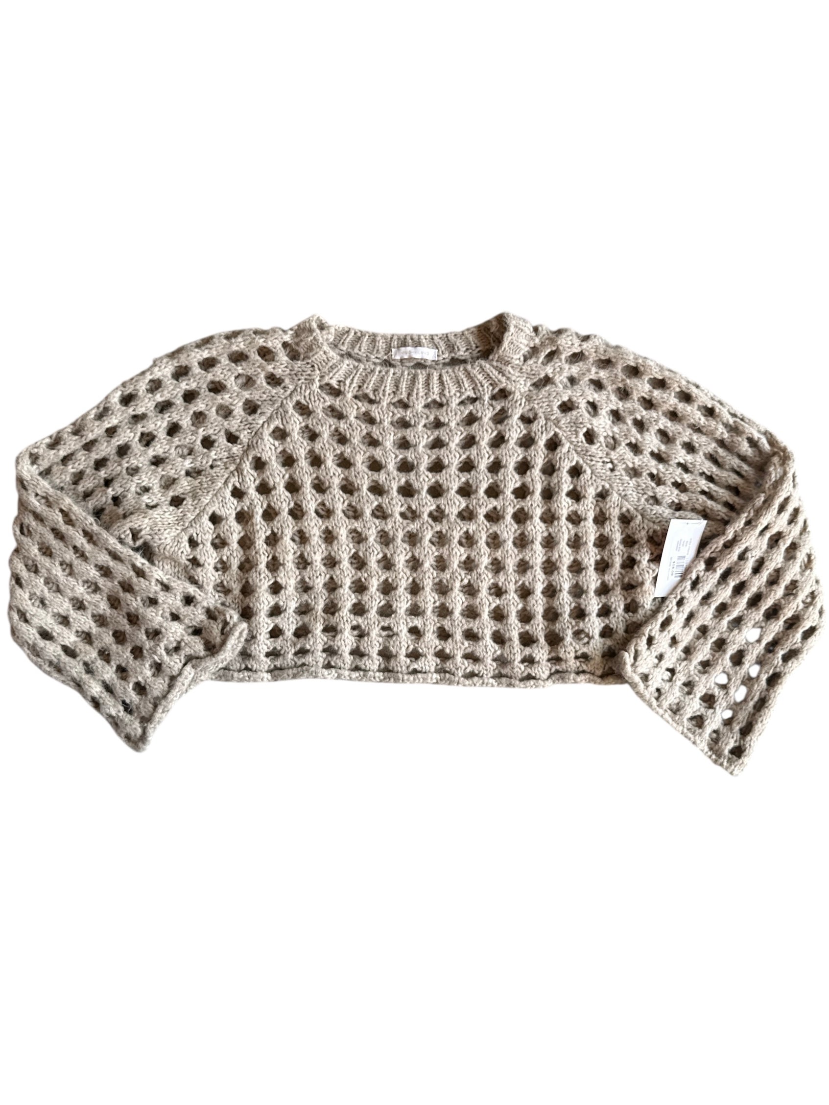 beige milio milano loose knit sweater S/M
