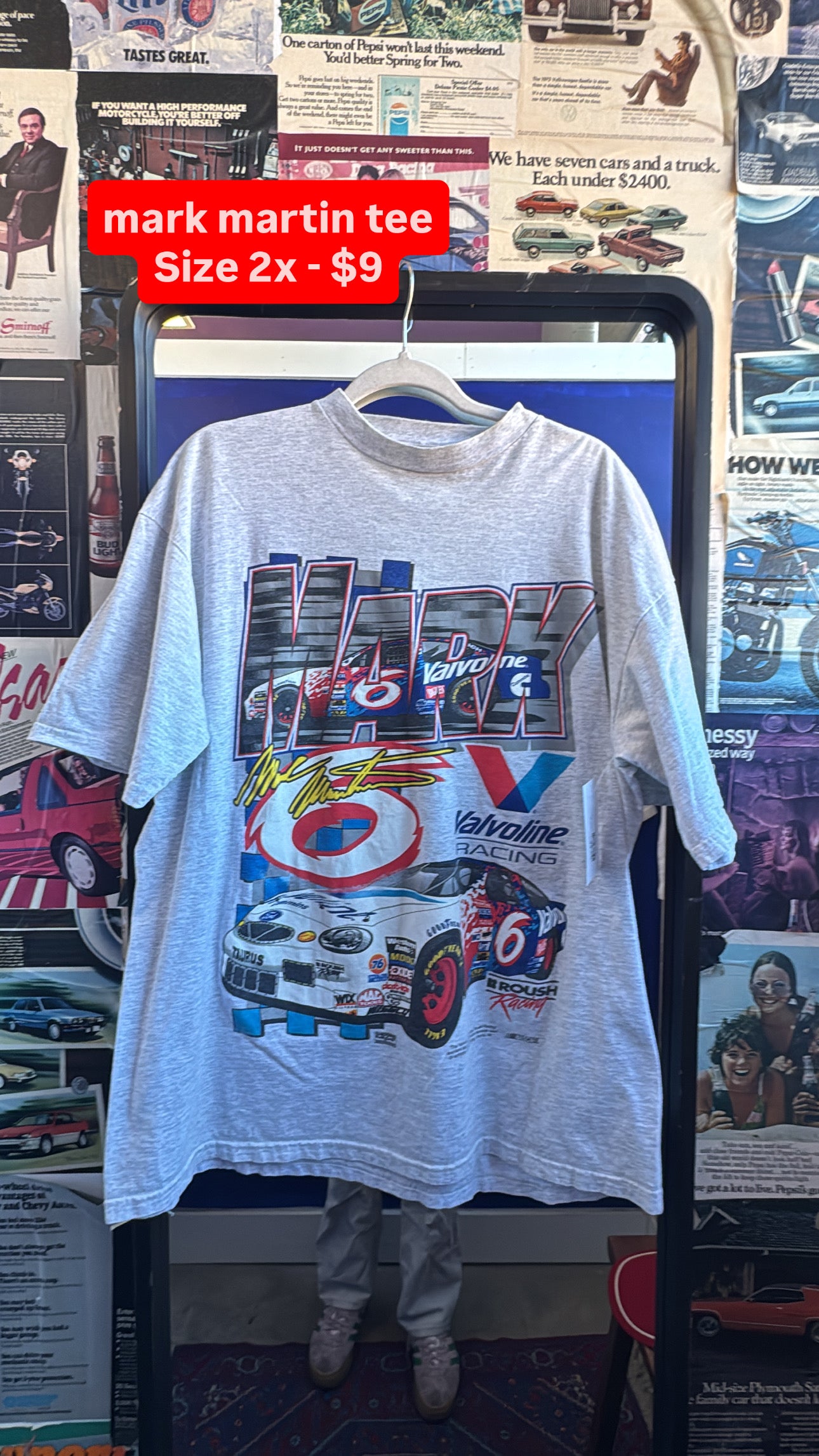 gray checkered flag sports mark nascar graphic, 2XL