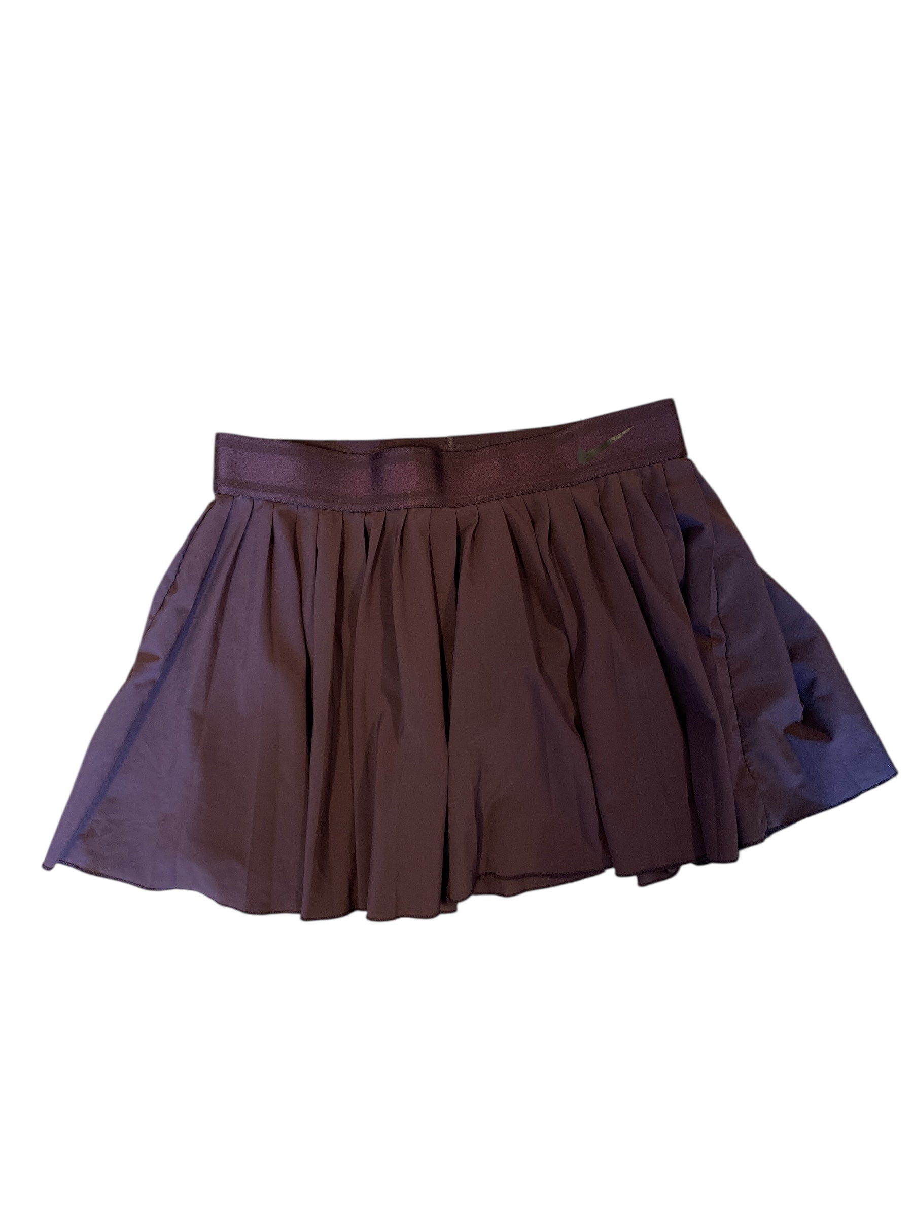 maroon nike Athletic pleated skirt, m
