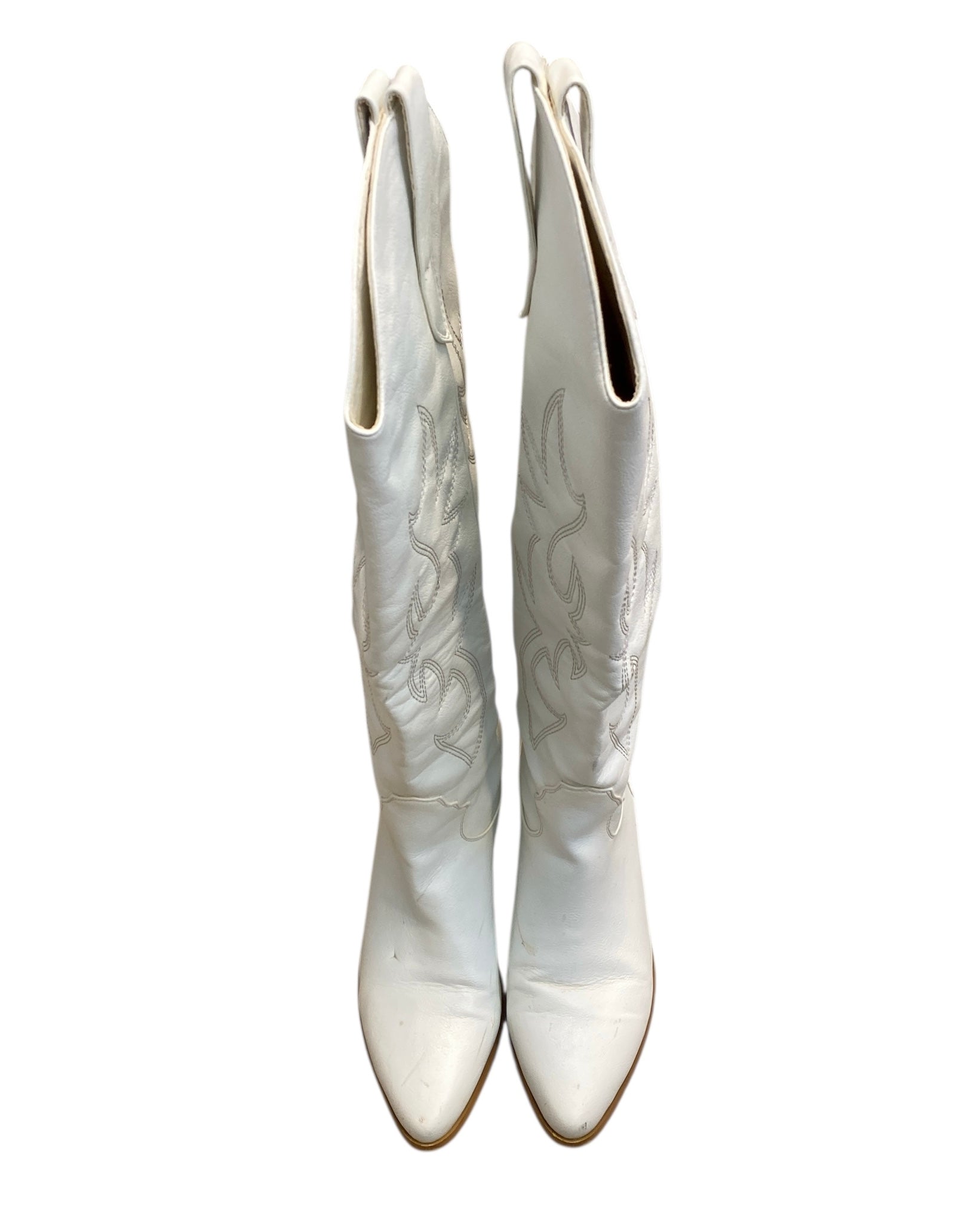 White Billini Tall cowgirl boots, 9
