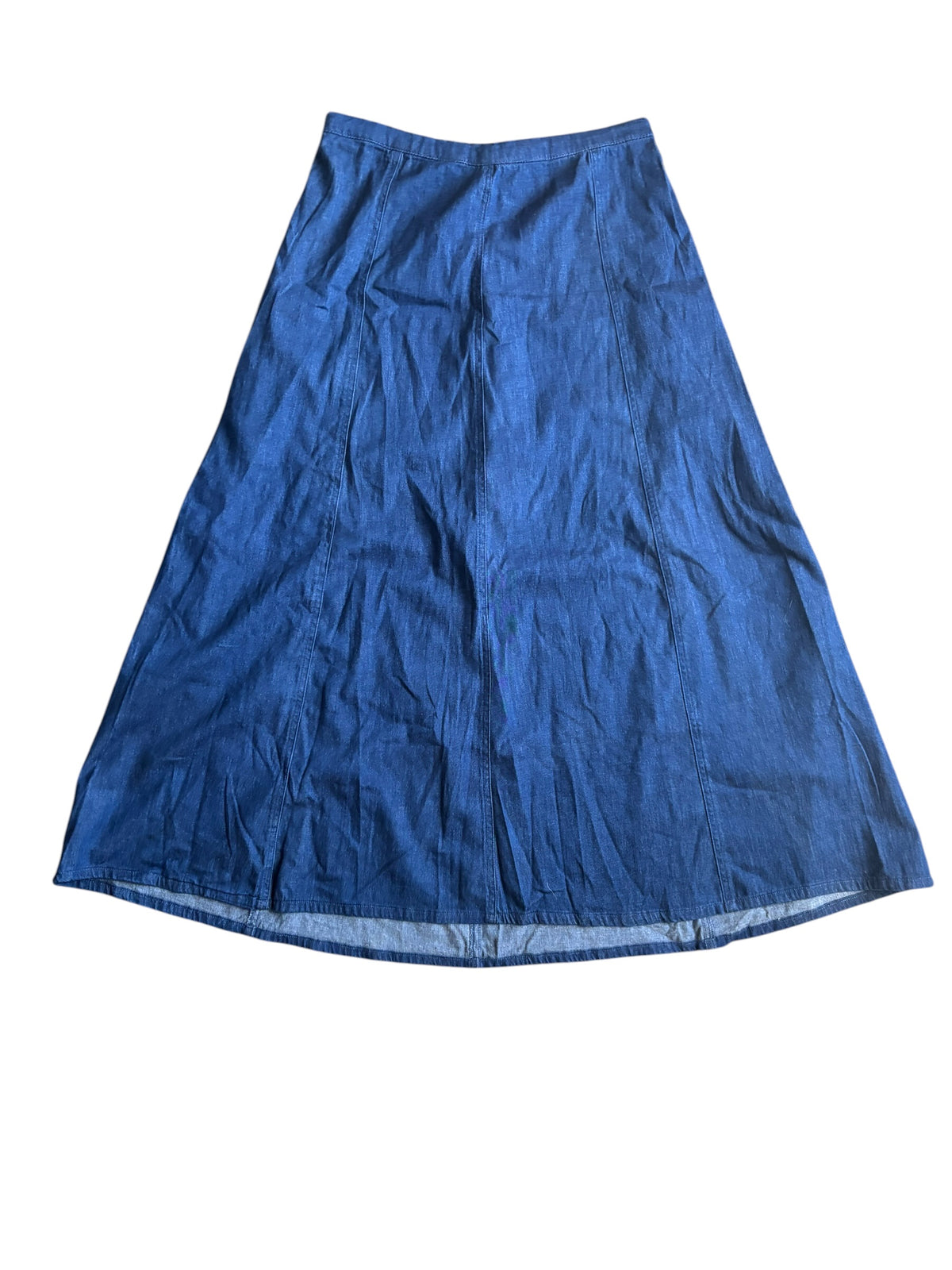 dark wash d&co denim maxi skirt, s