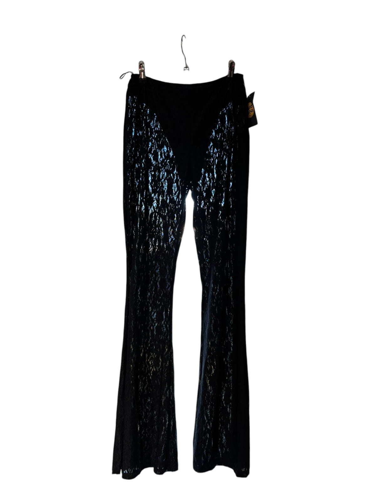 black blanc lace pants w panties!, L