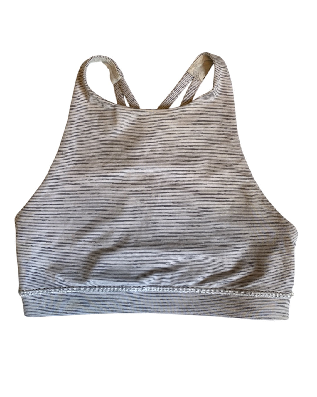 grey lululemon strappy back sports bra, S
