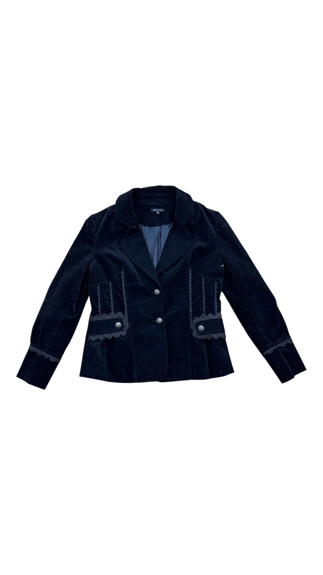 black Panitti suede blazer, m