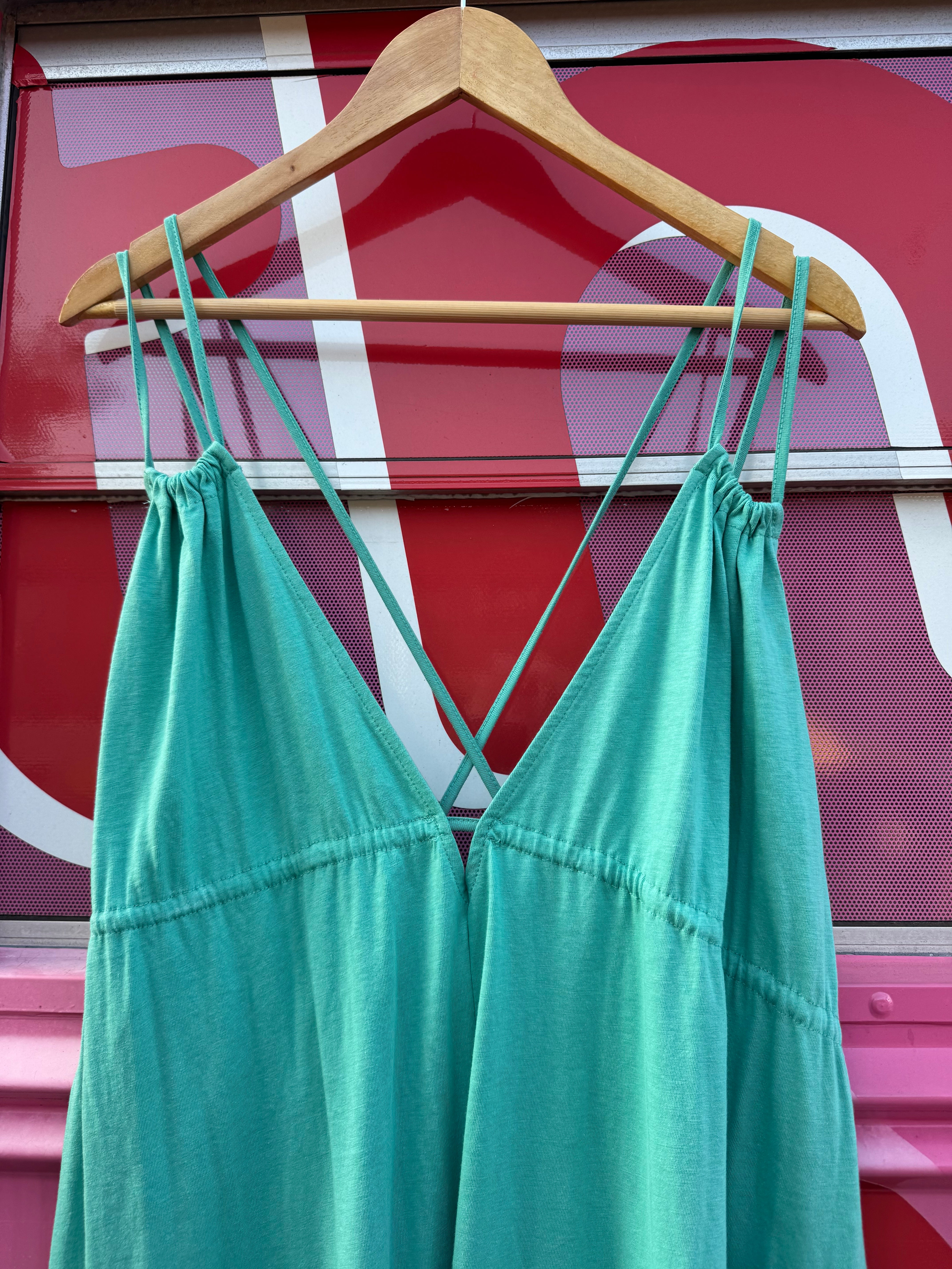 green zara NWT maxi dress, M