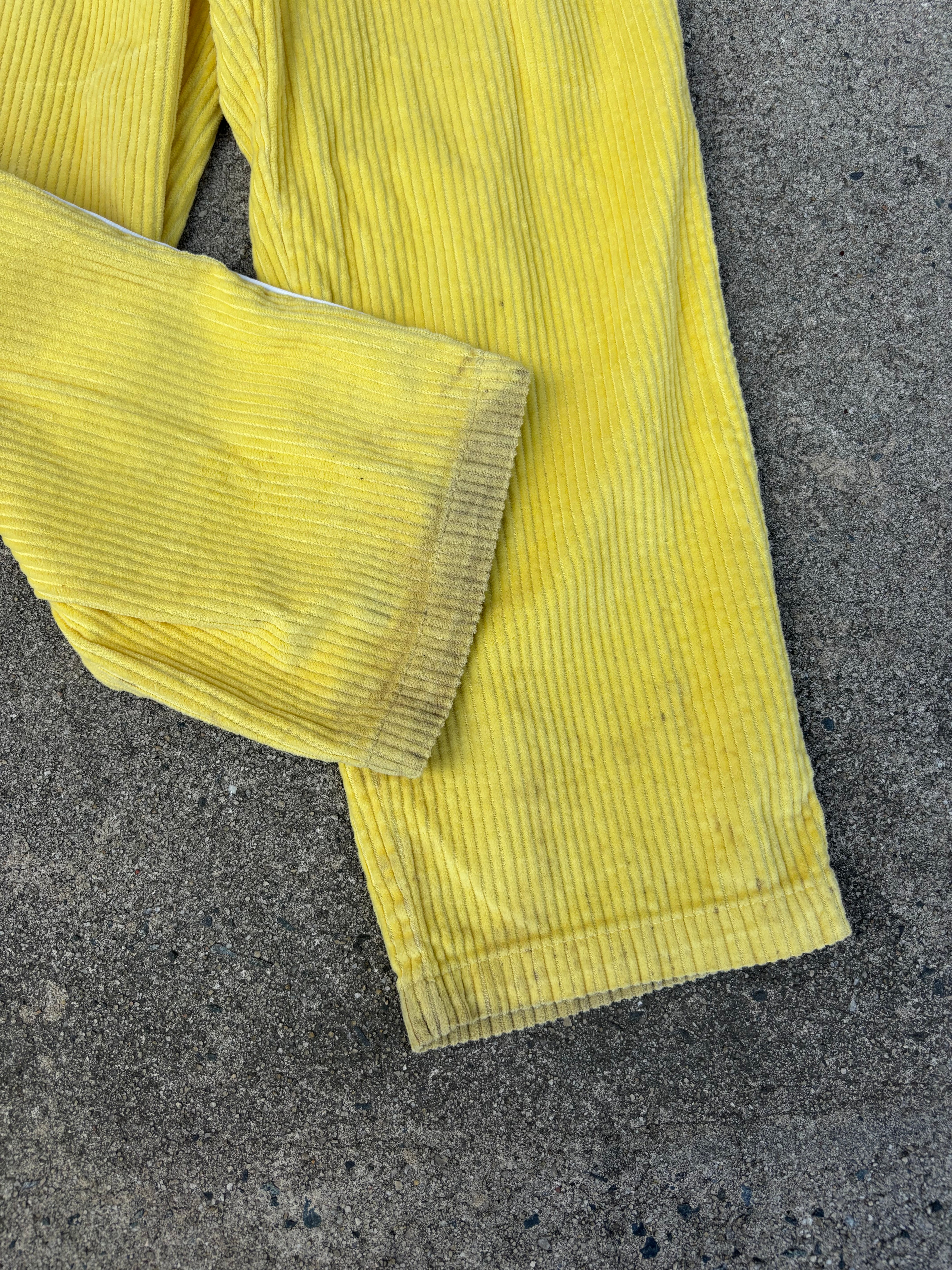 yellow urban outfitters corduroy pants, XS