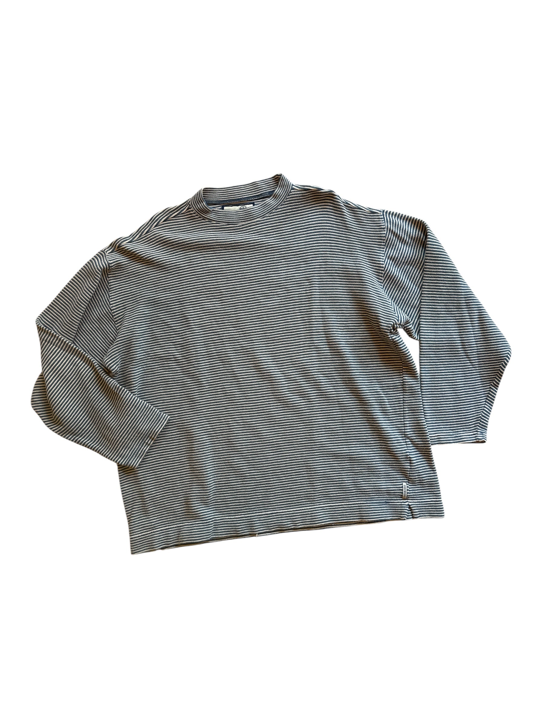 Cream blue Dockers Striped long tee, Xxl