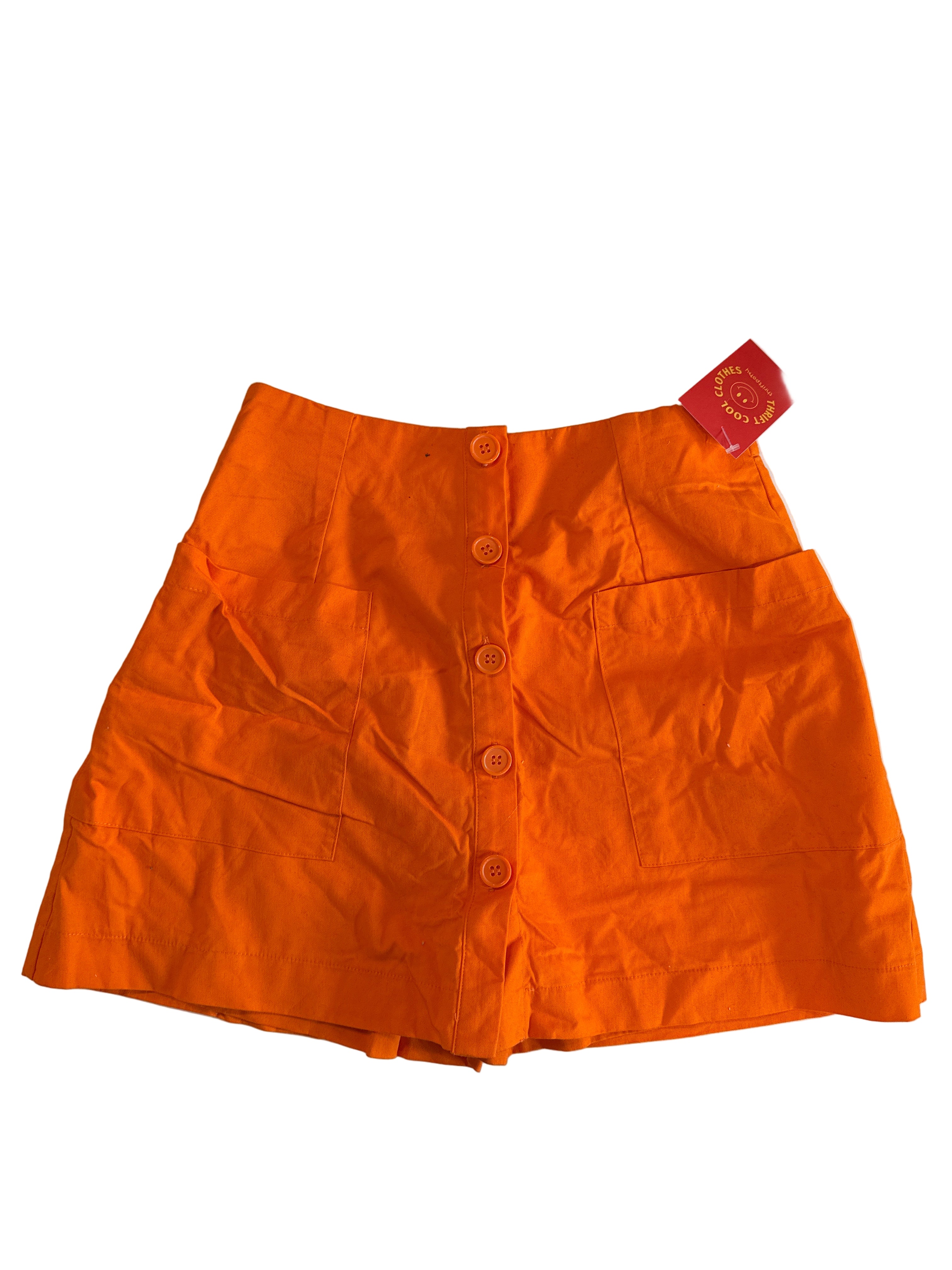 orange the drop button skort, s
