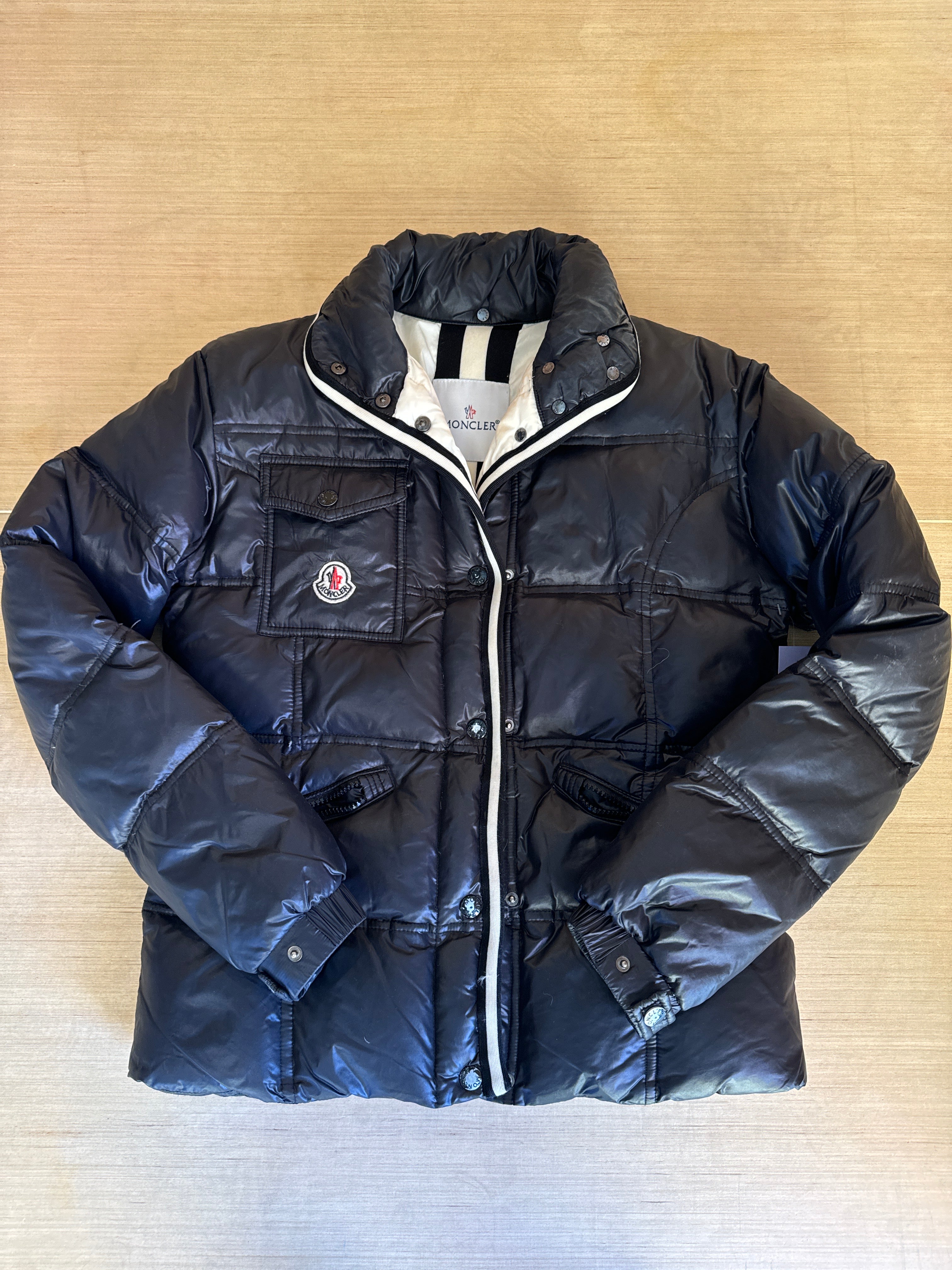black moncler puffer ski coat, 2