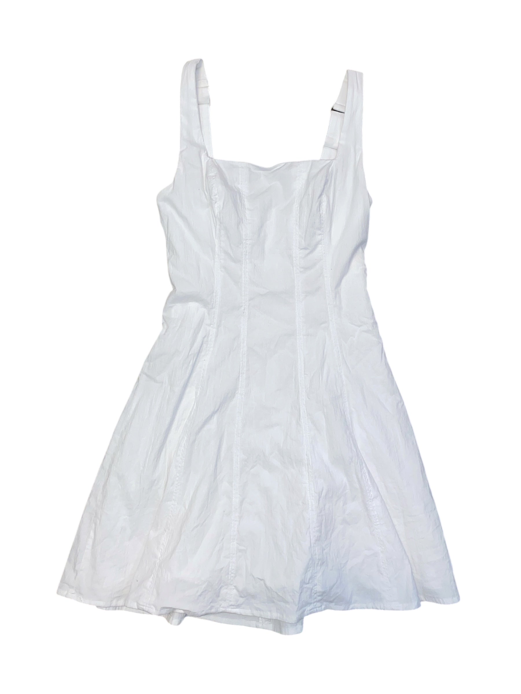 white abercrombie tank dress cutie, xxs