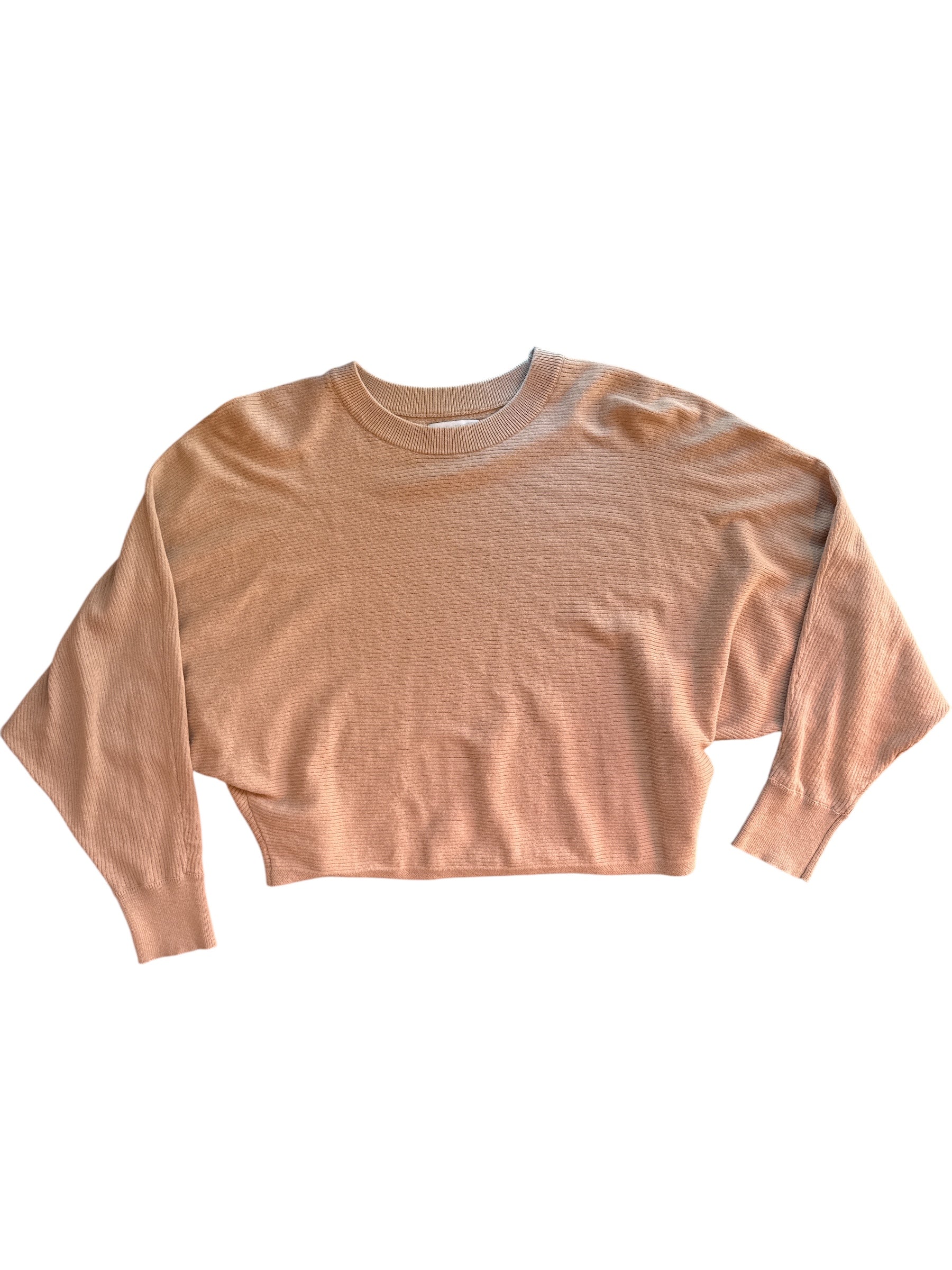 tan gianni bini crop sweater, s