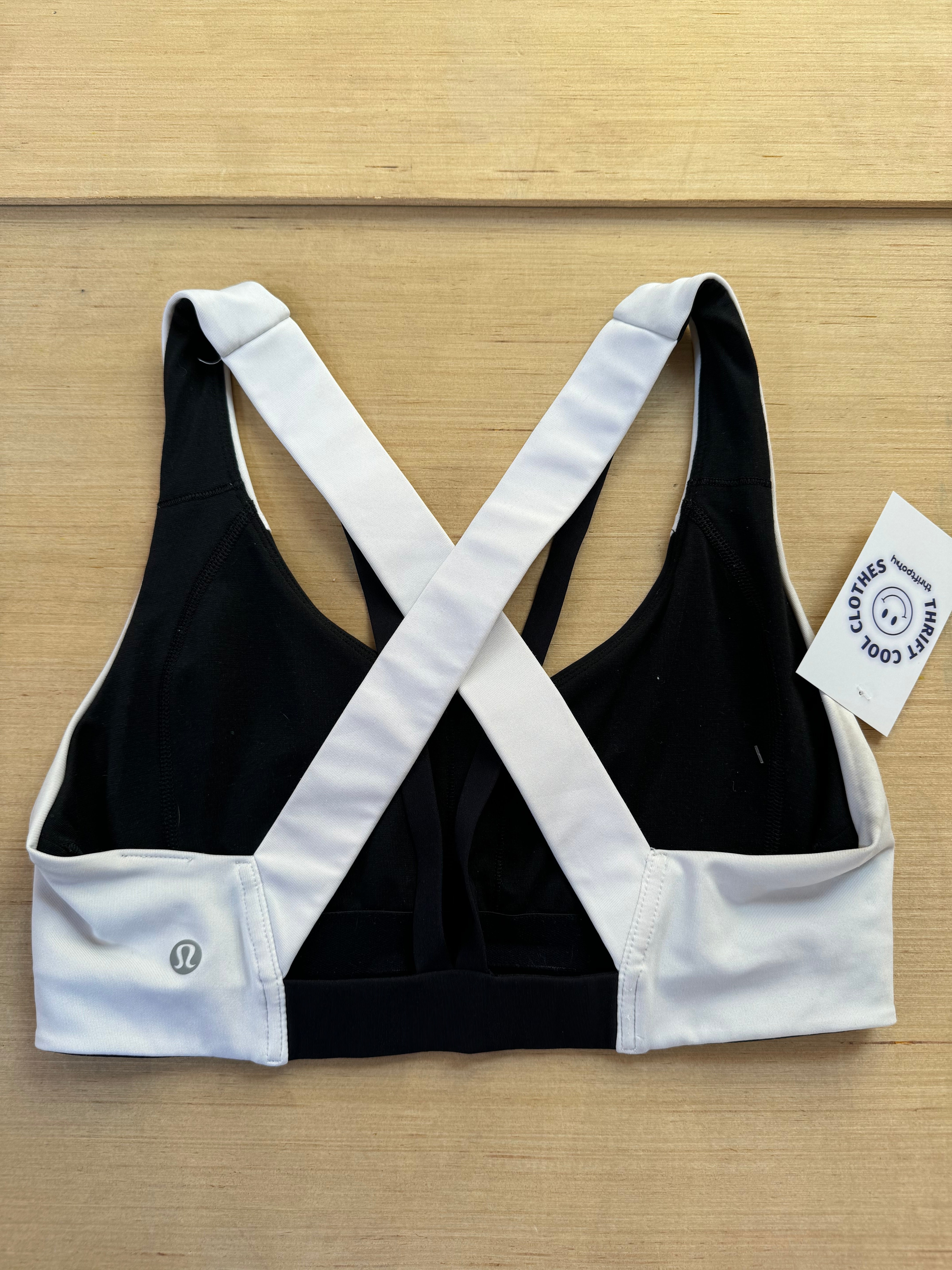 b&w Lululemon Sports bra, m