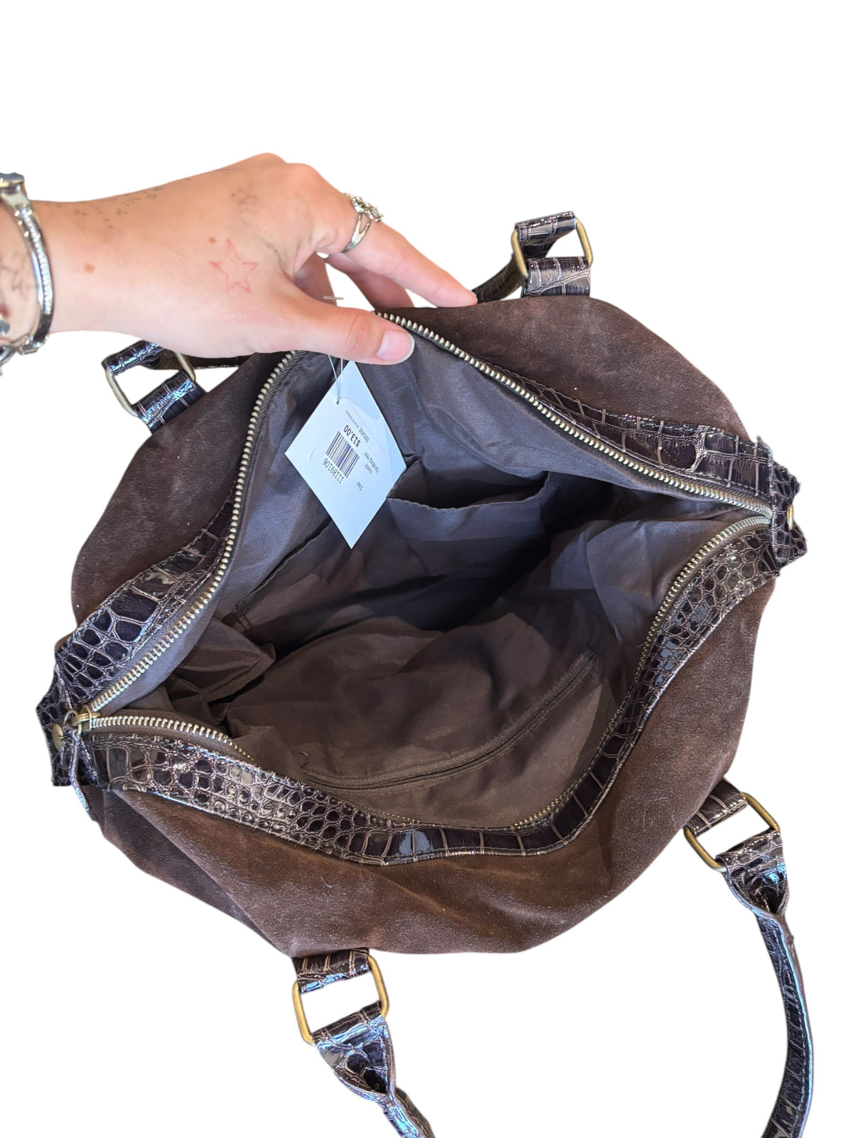 suede handbag new
