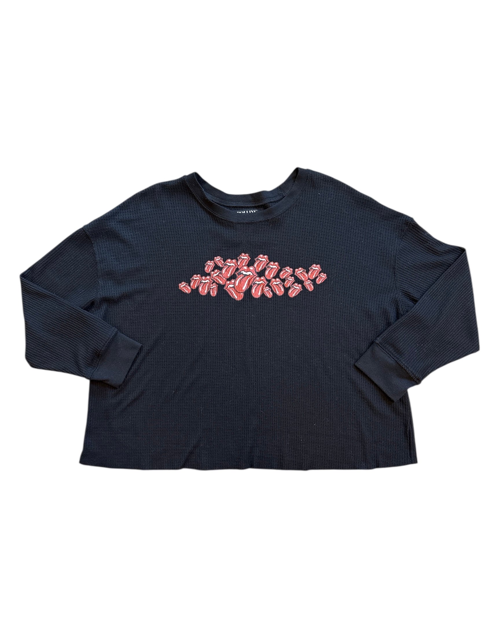 Black Rolling Stones Ls knit top, 2