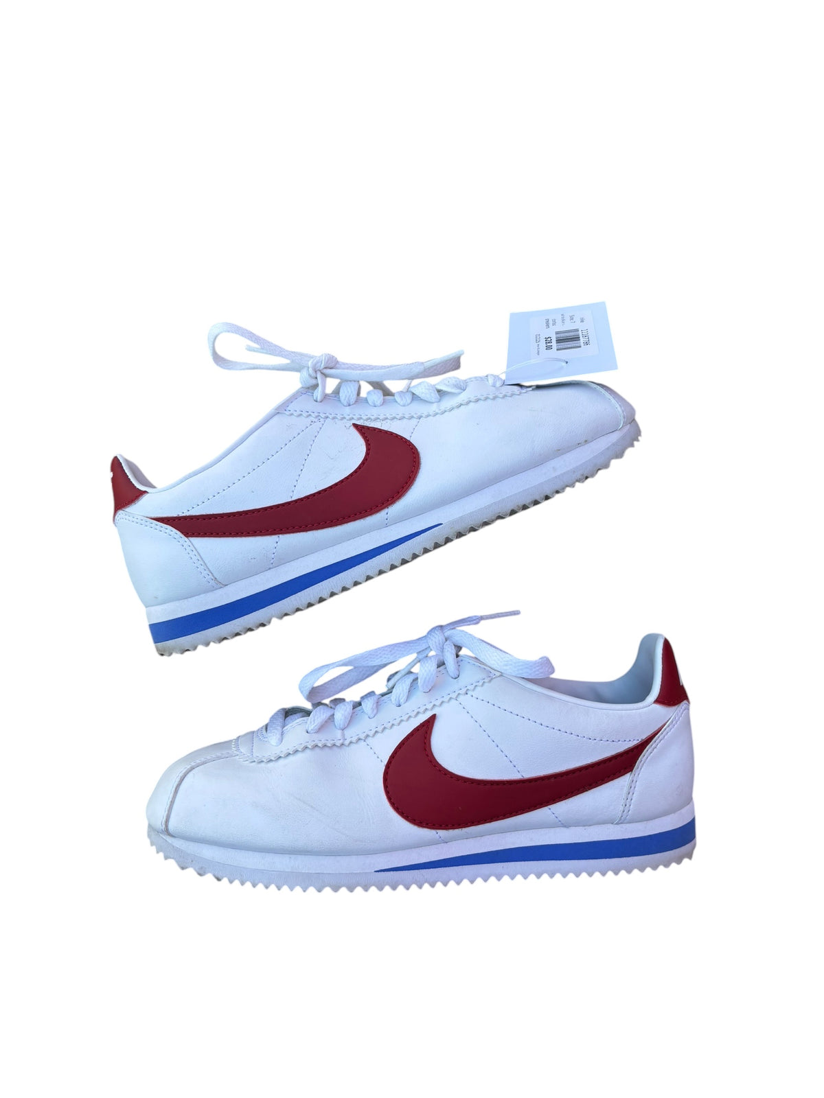 white blue red nike cortez sneakers, 7
