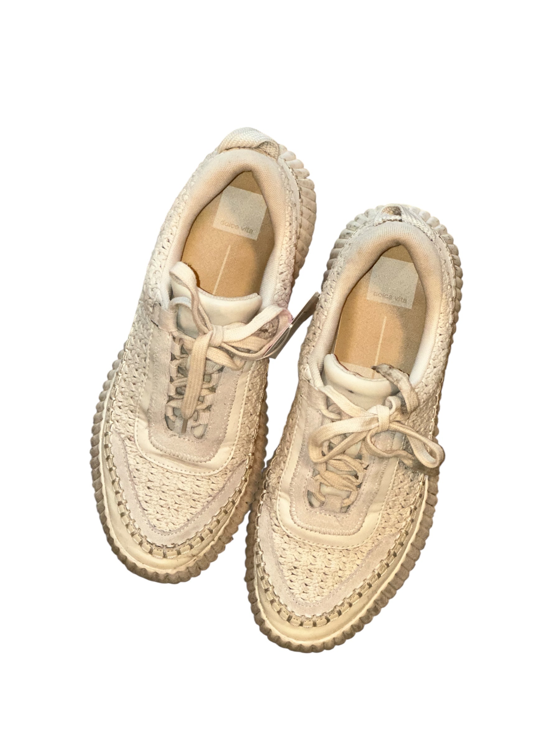 beige dolce vita platform sneakers, 9