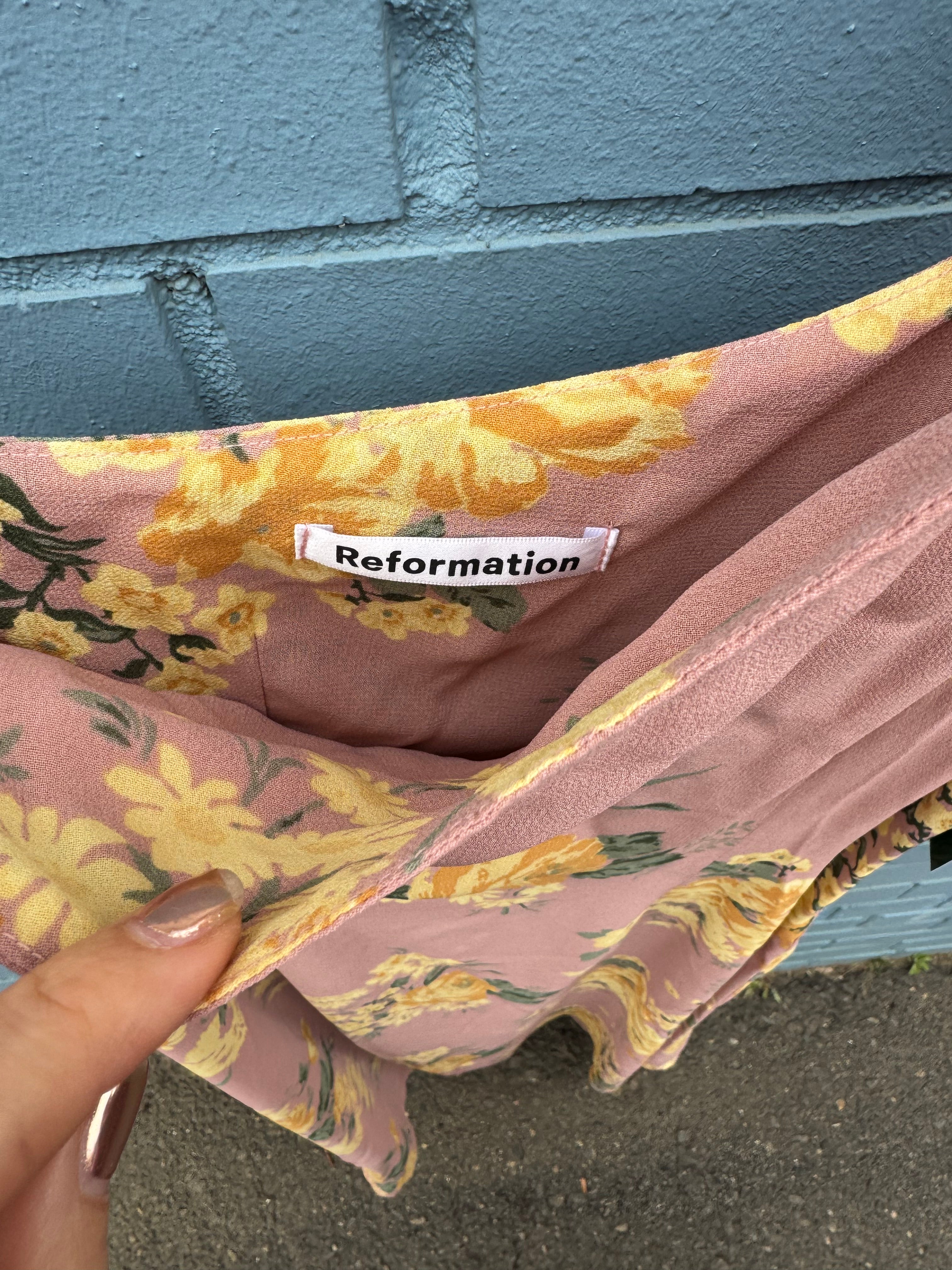 Beige Reformation Long dress, 8