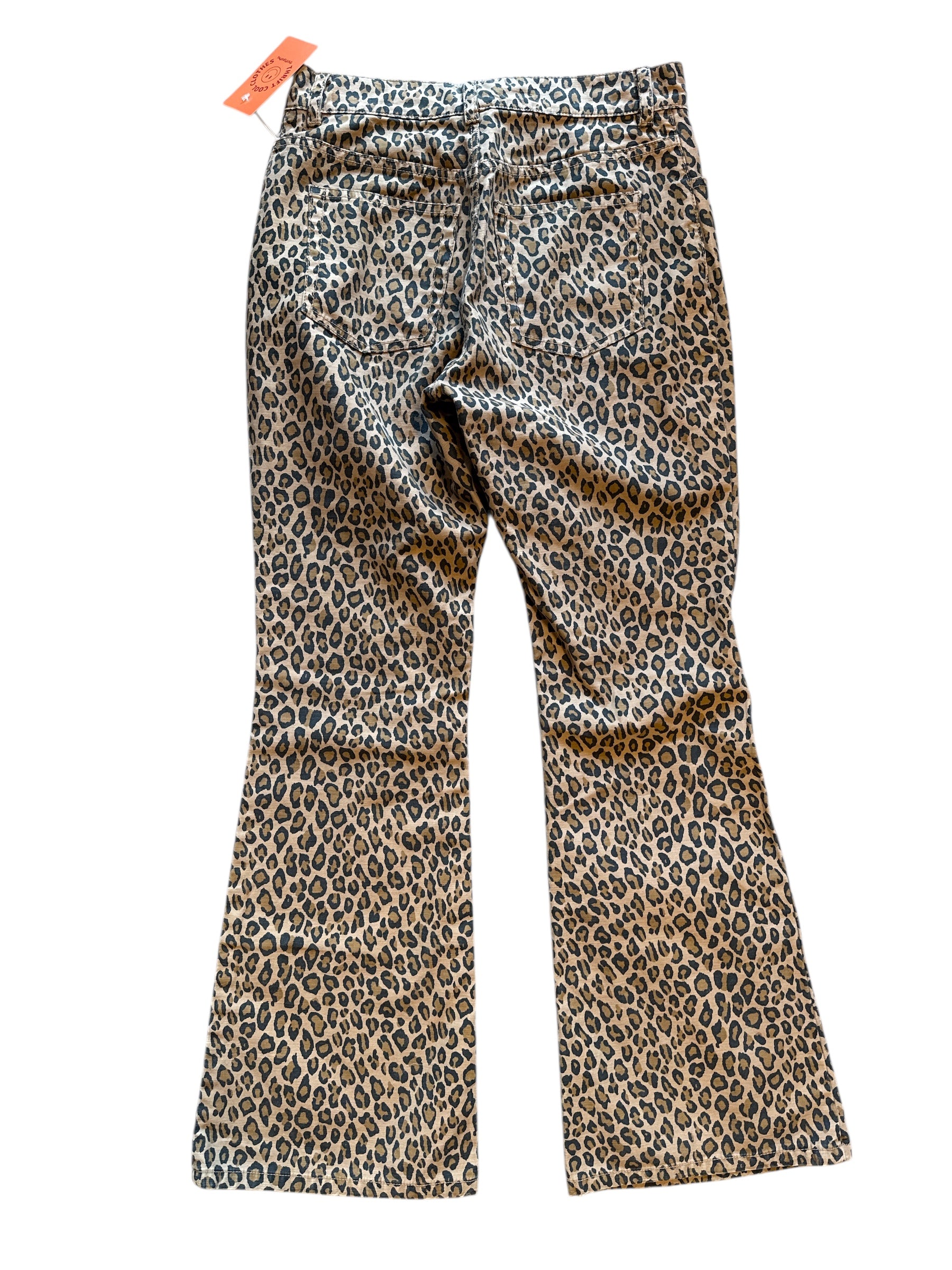 brown nili lotan animal print pants, 4