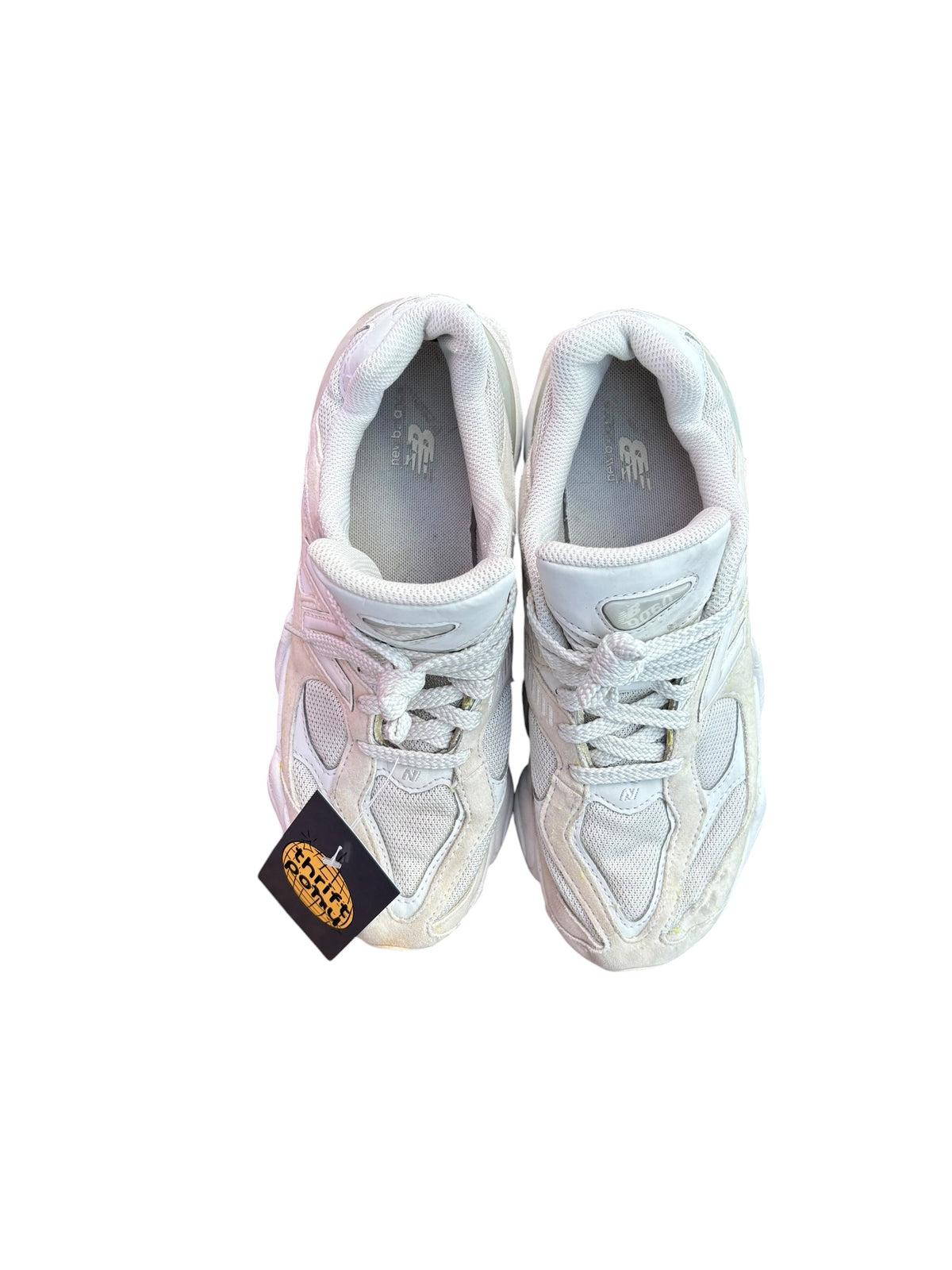 cream/white New Balance Sneakers, 6.5 M
