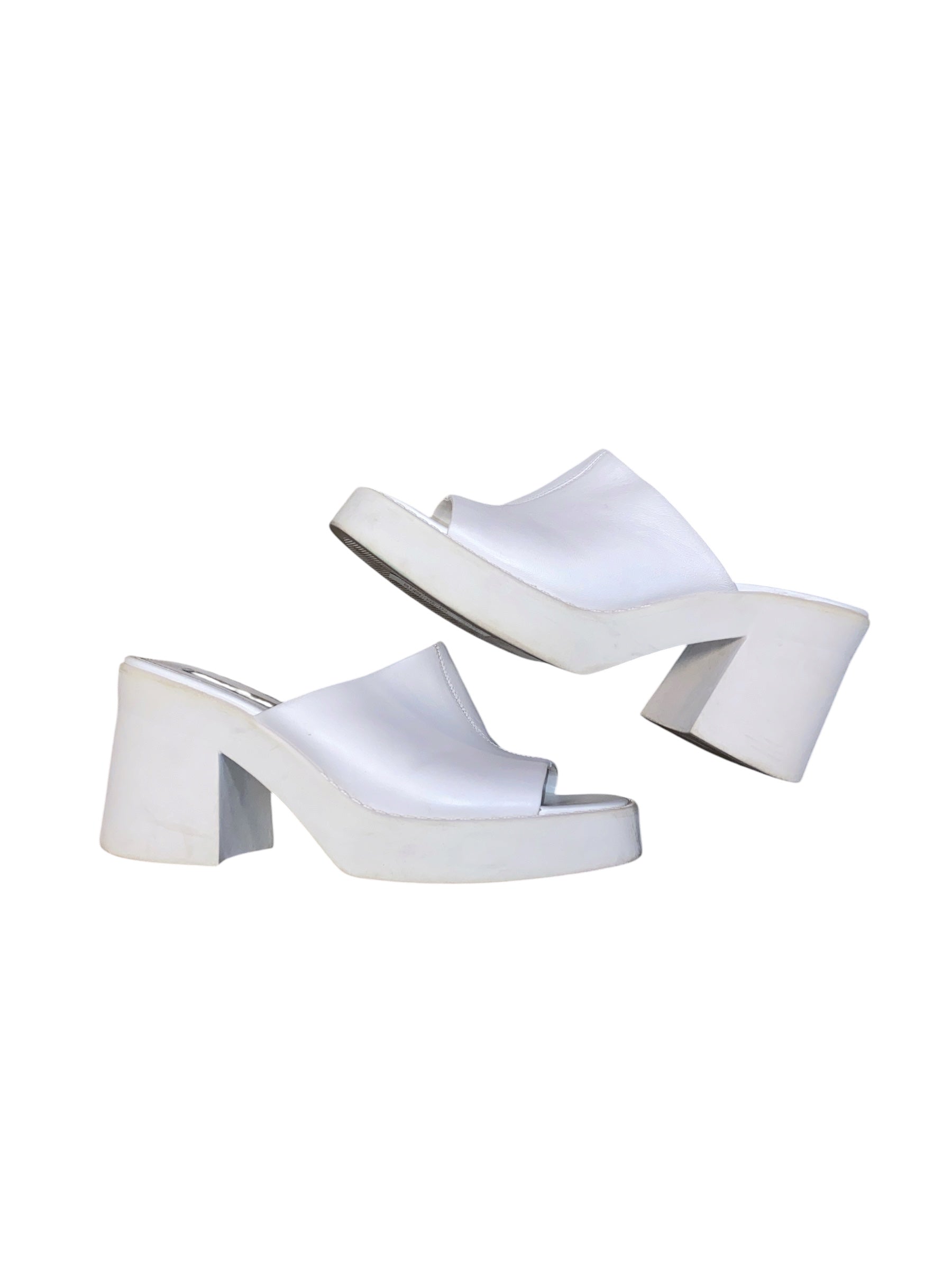 white steve madden platform sandals, 9