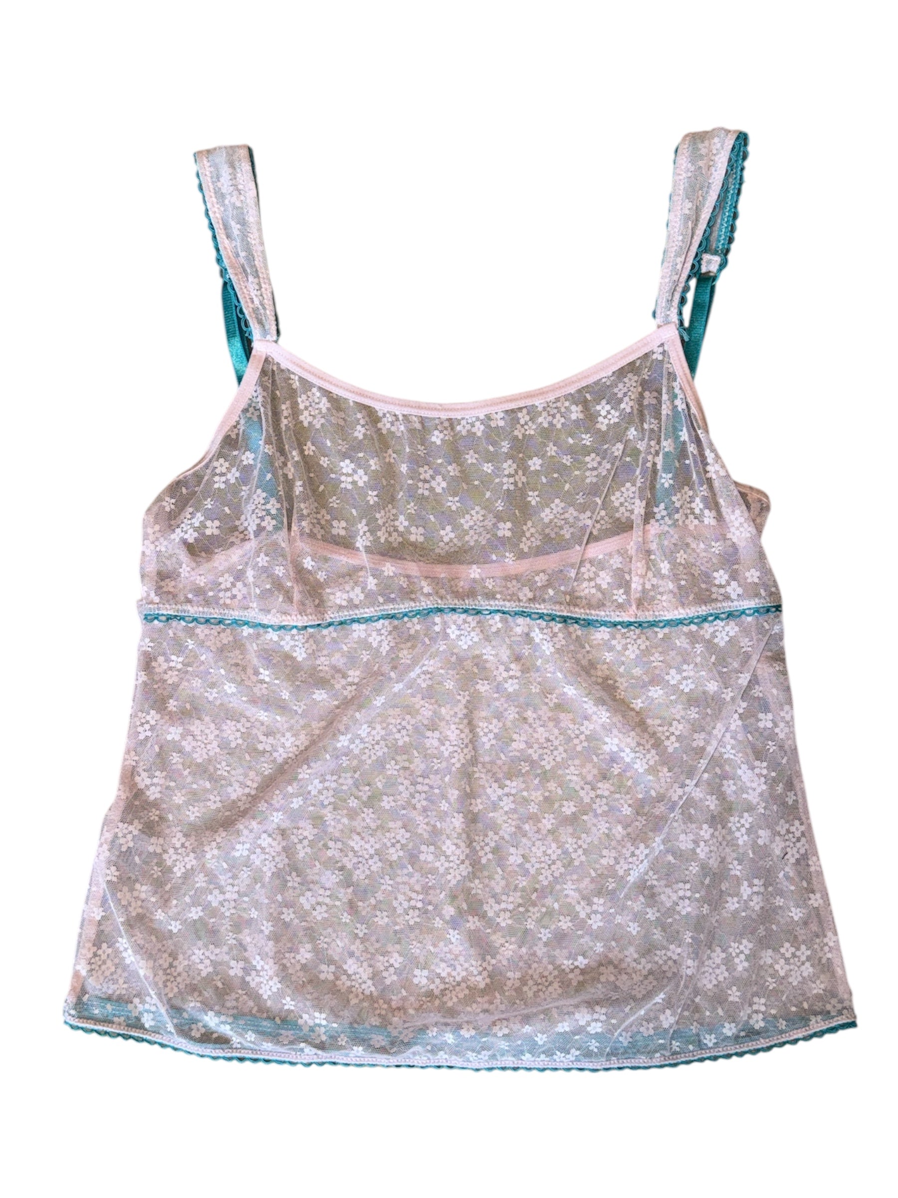 Pink blue  Cutie mesh tank, Fits s