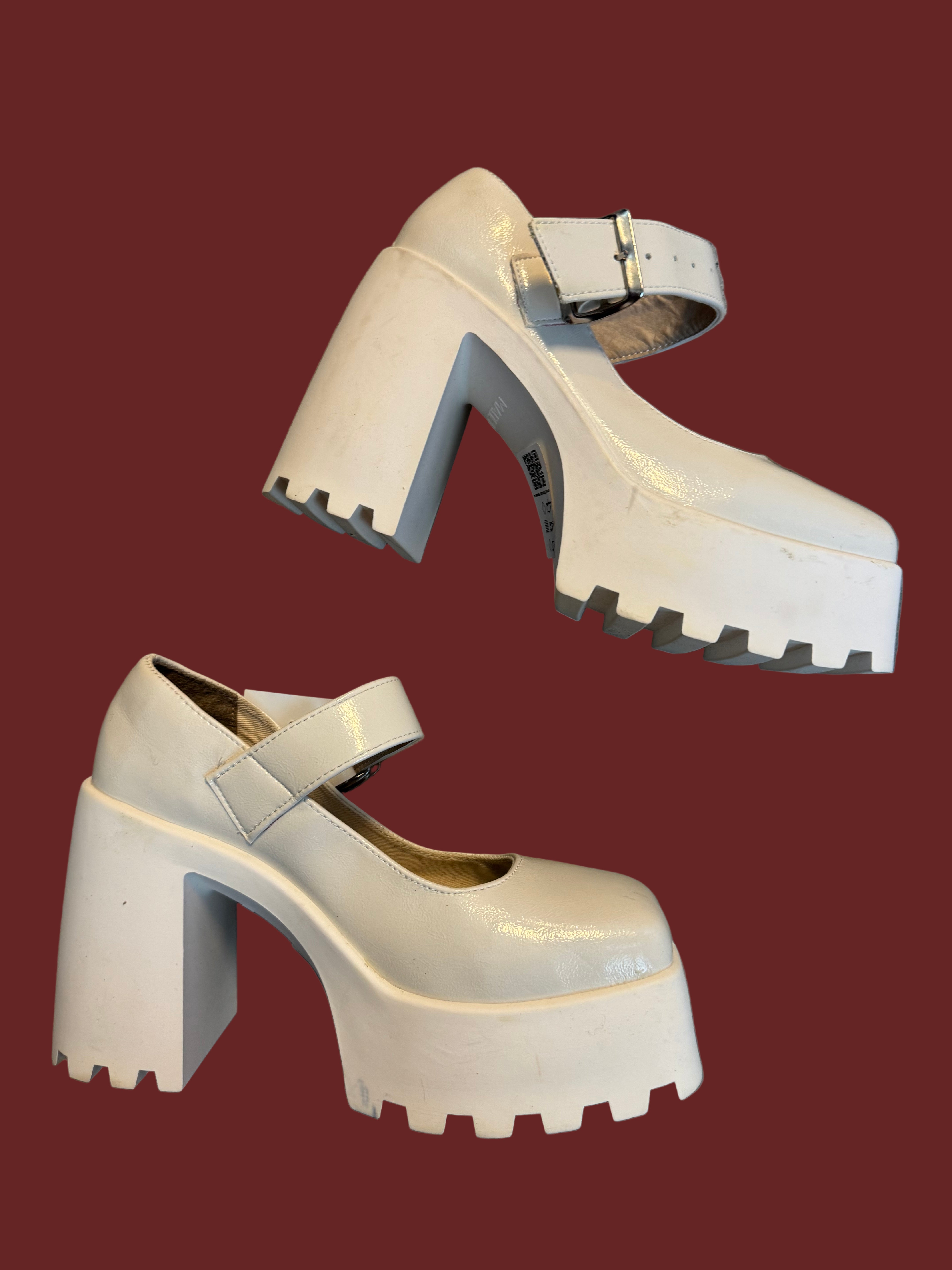 white asos platform mary janes, 8