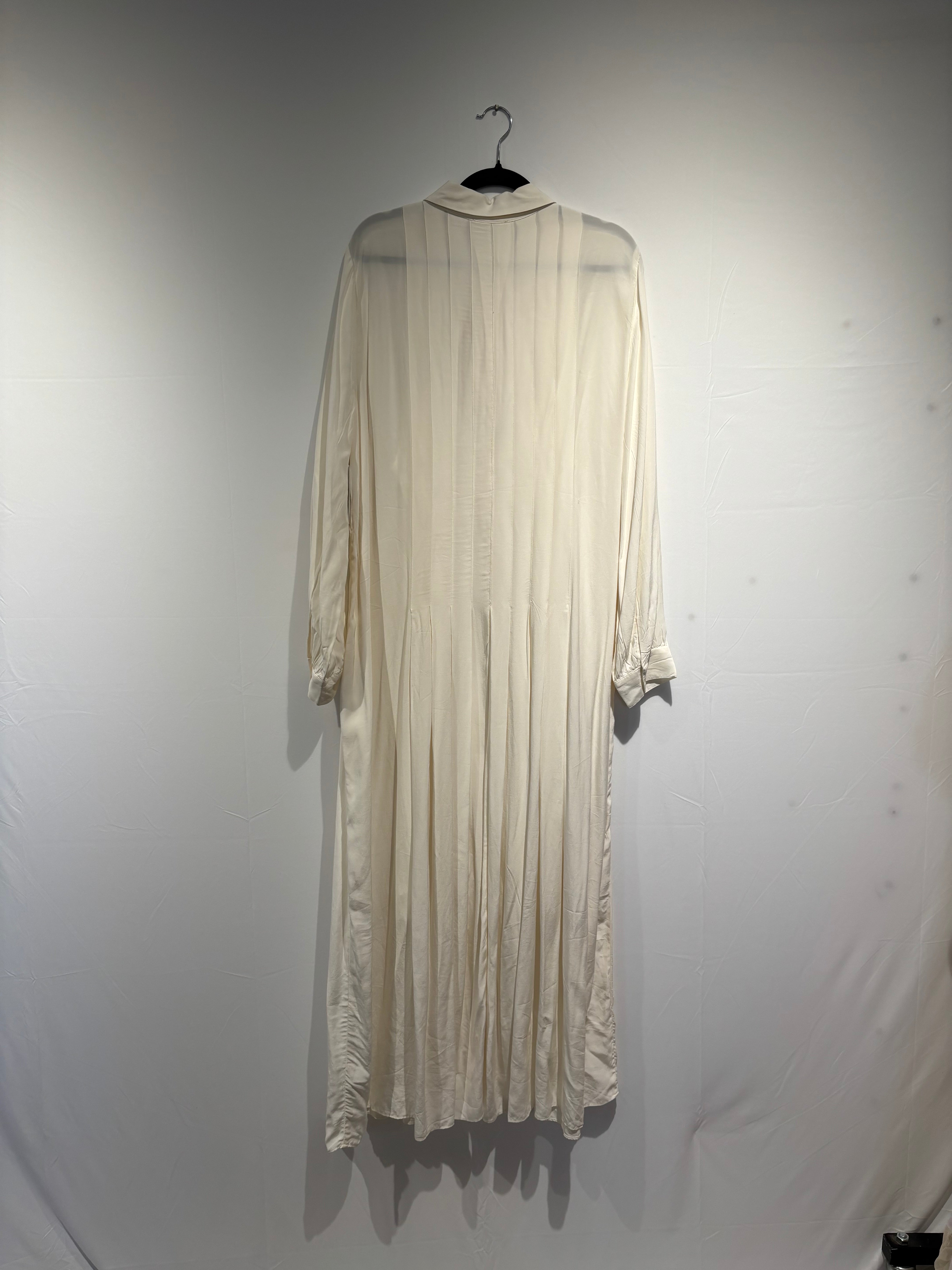 White J Crew Pleated ls button maxi dress, 18