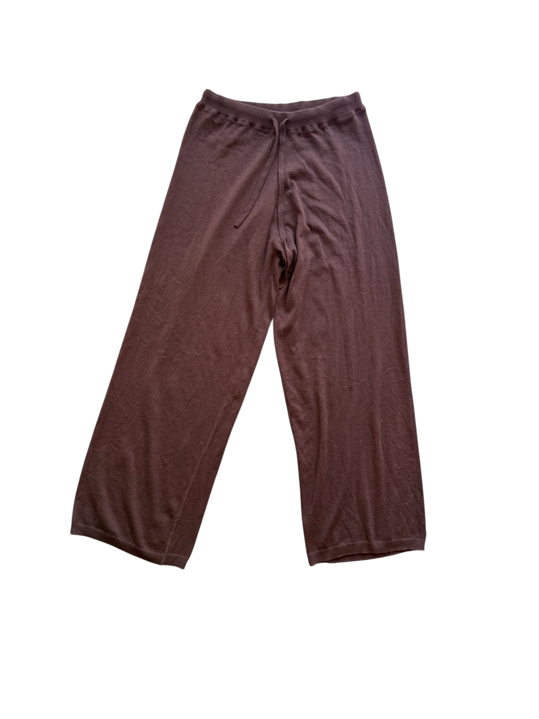Brown Victoria’s Secret Knit flowy pants, L