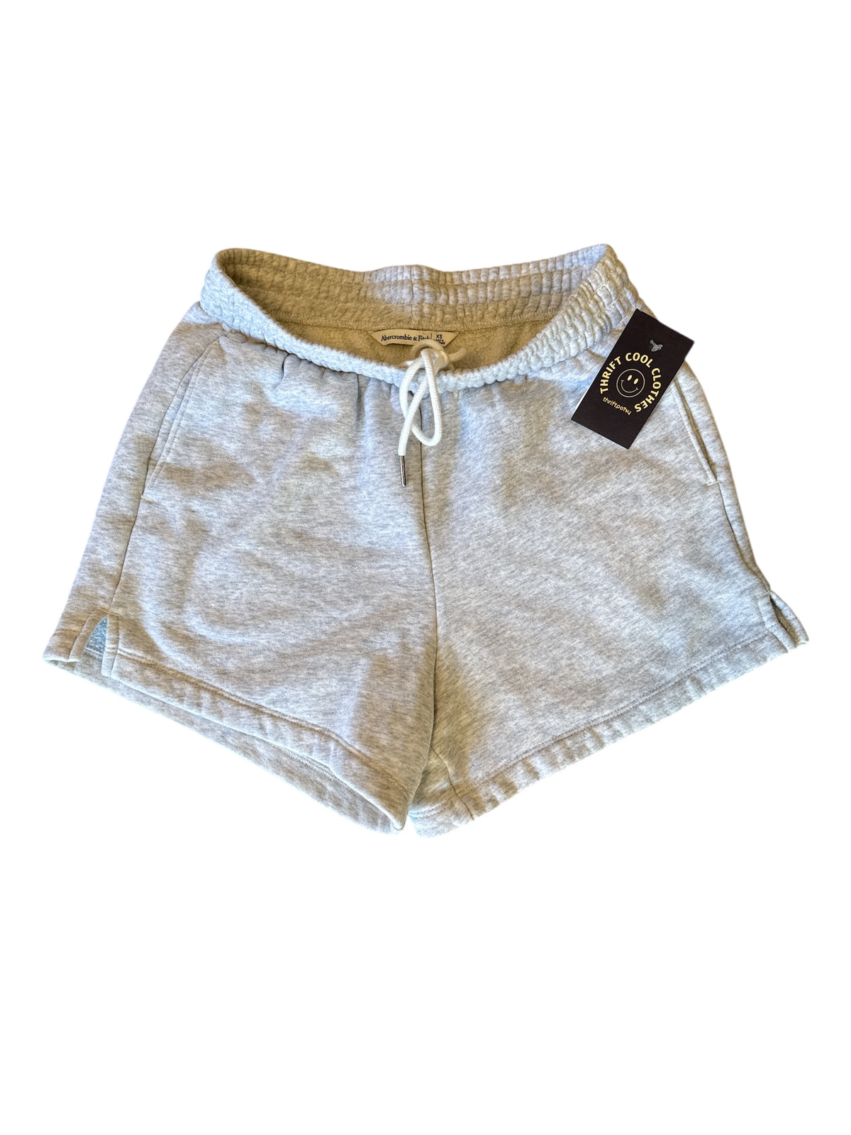 gray abercrombie heathered sweatpnts, xs