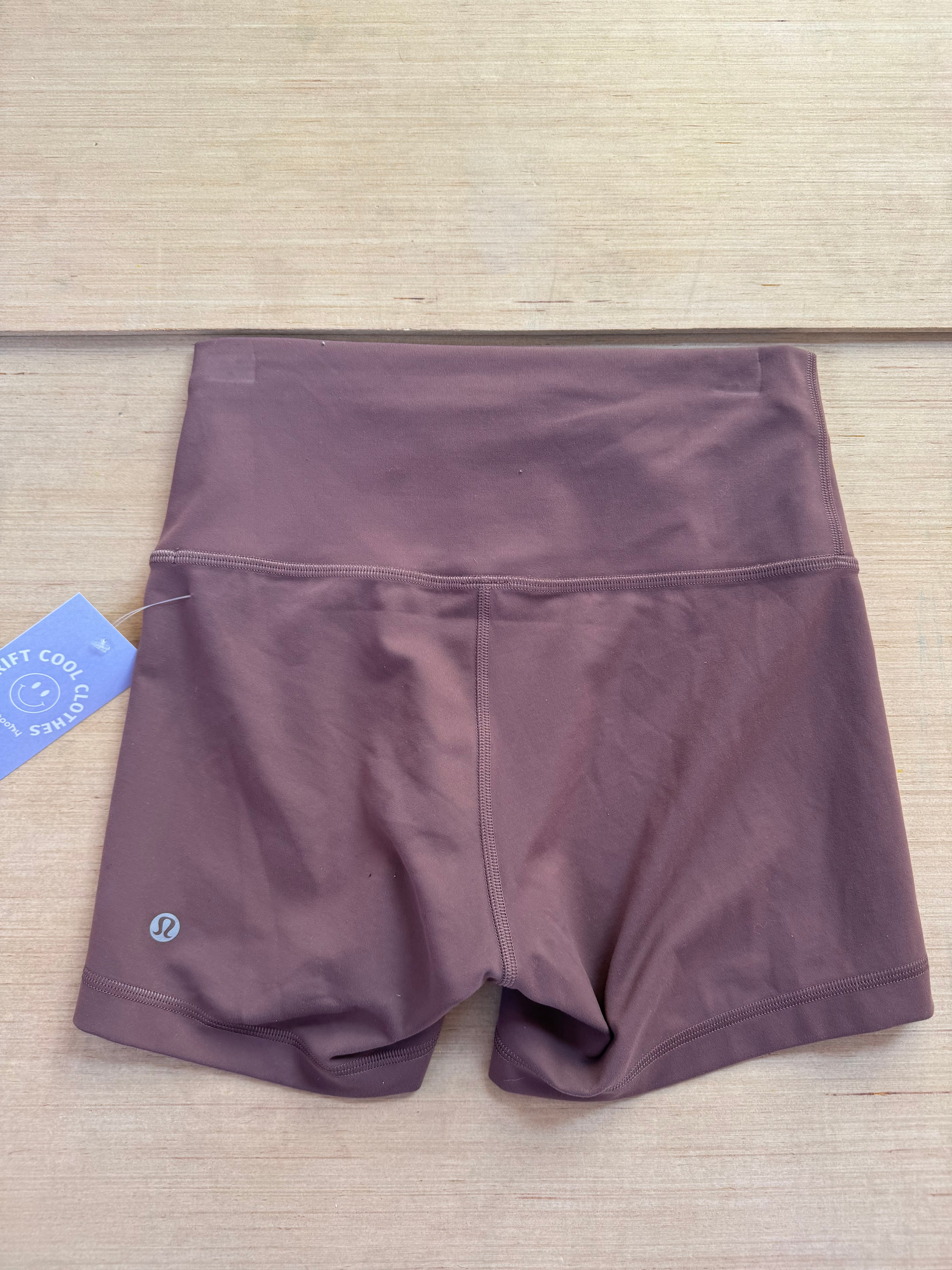 brown lululemon biker shorts, 6