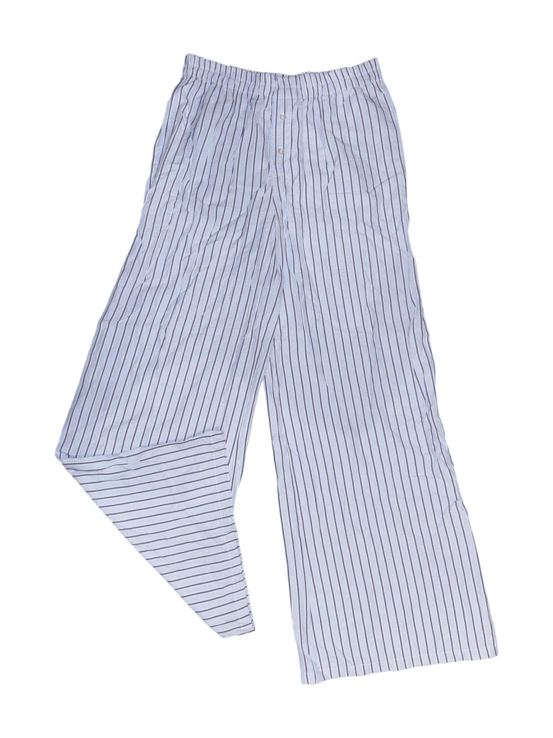 blue sincerely jules striped pj pants, m