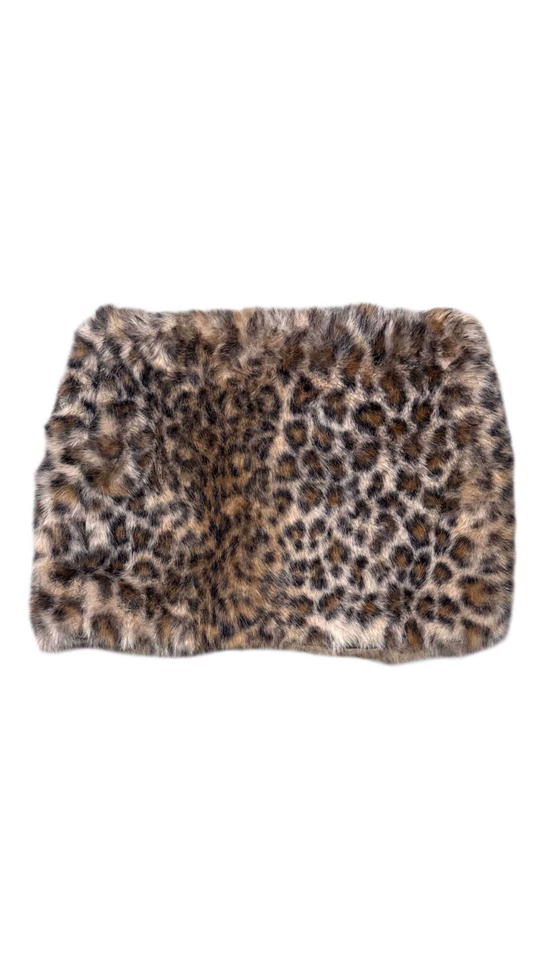 tan brown black fashion nova Leopard print mini skirt, xs