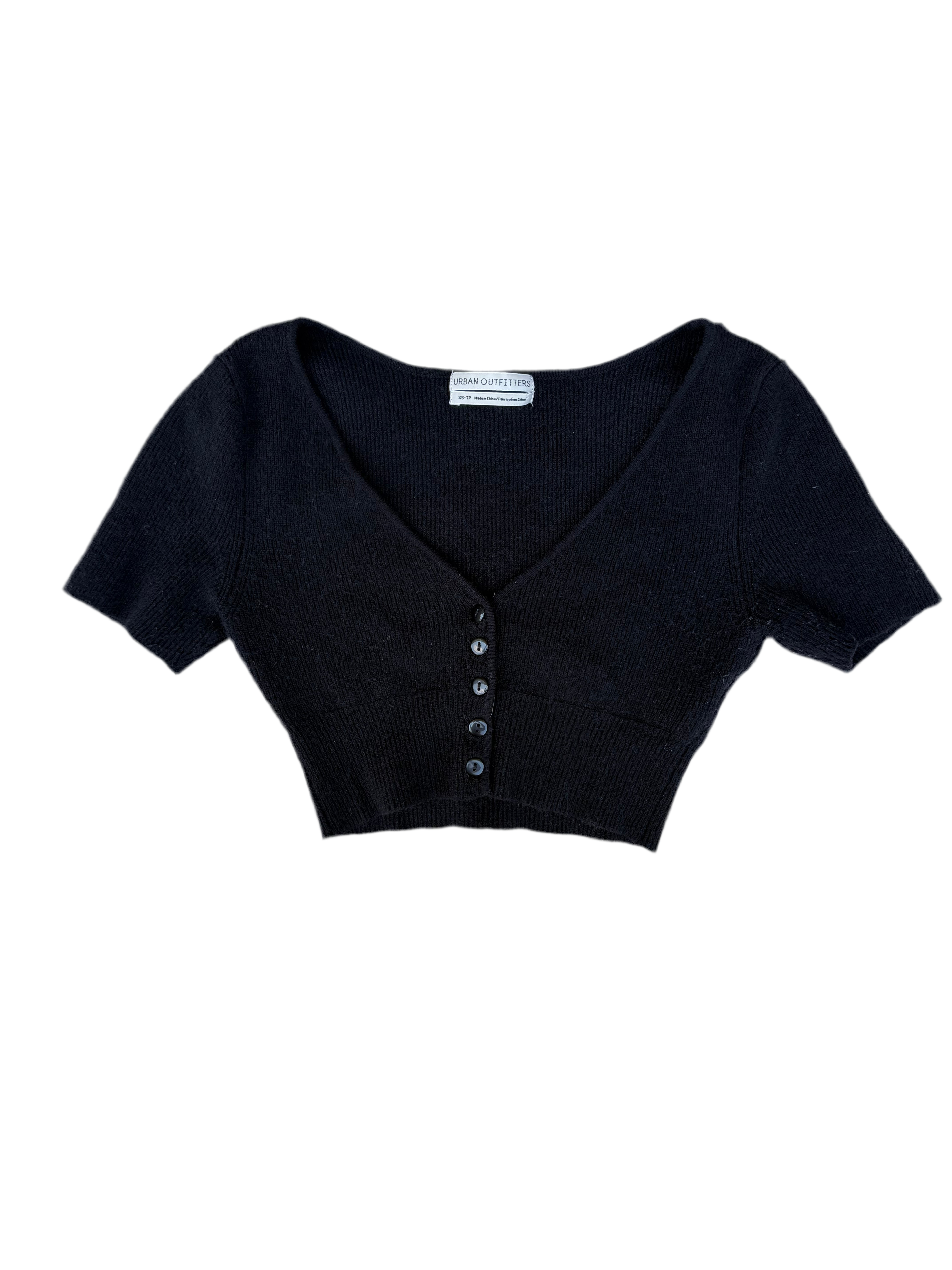 black urban outfitters ribbed top, XS