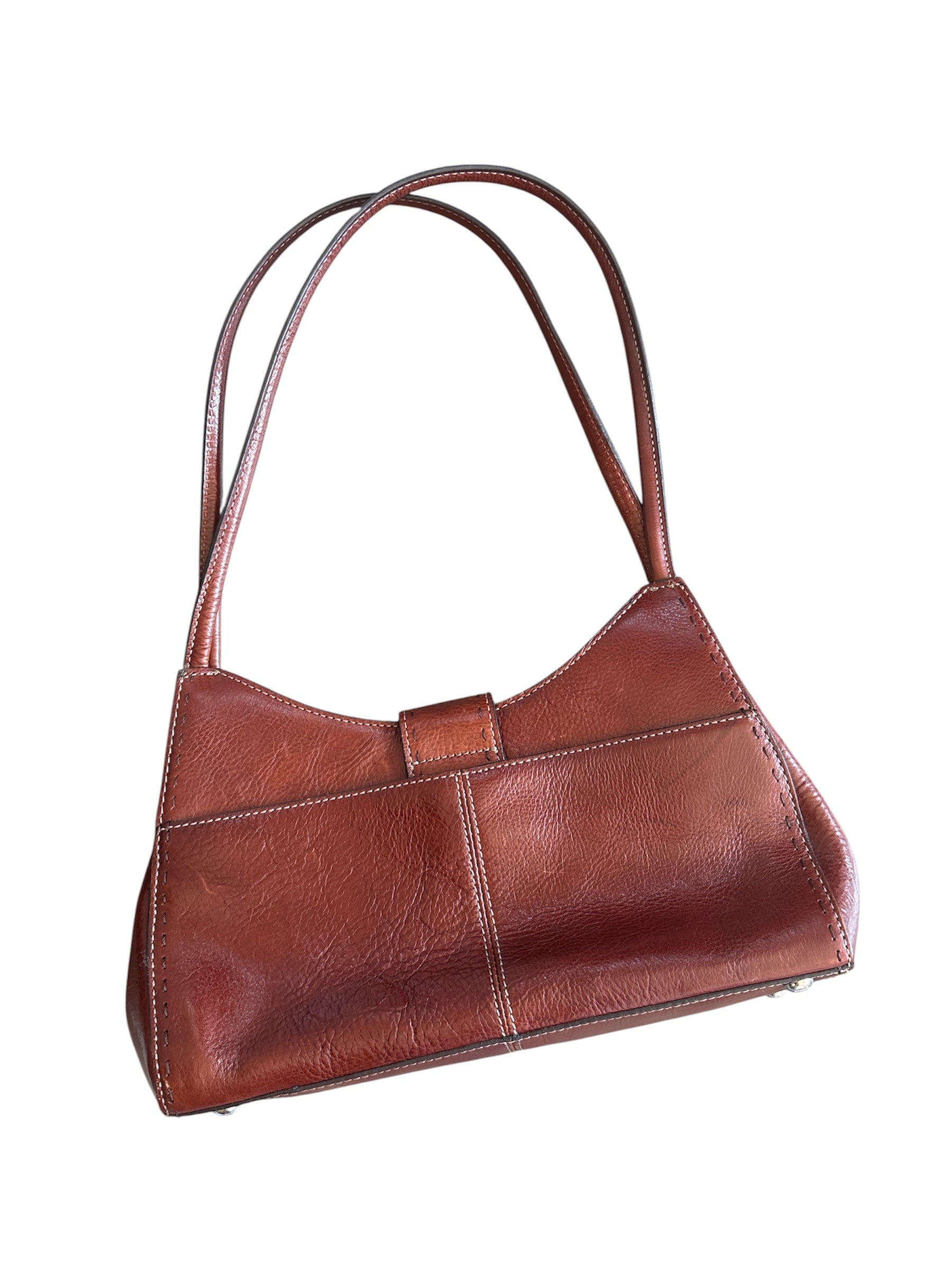 Brown Fossil Vtg Leather Handbag