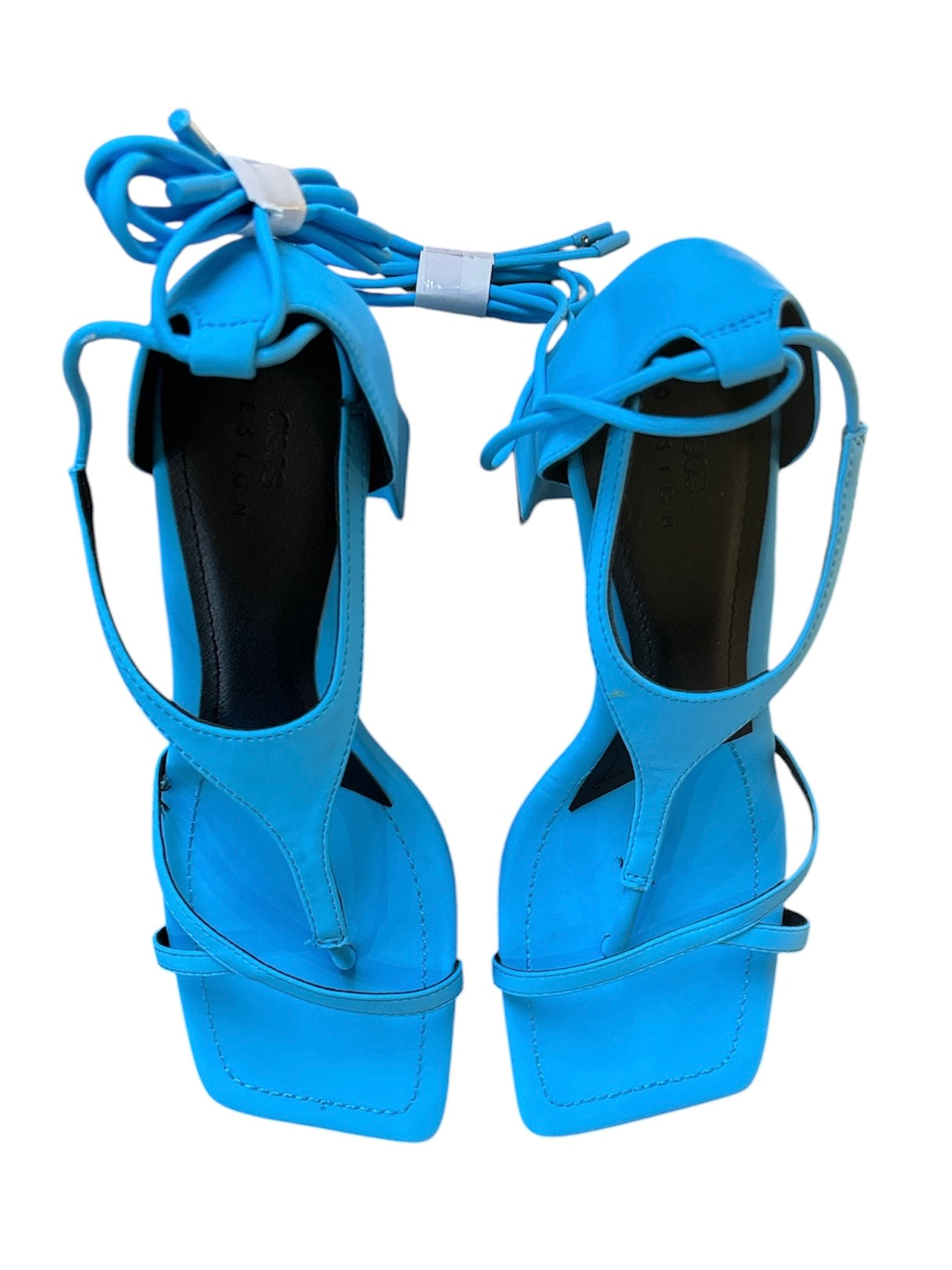 blue Asos strappy toe sandals, 8