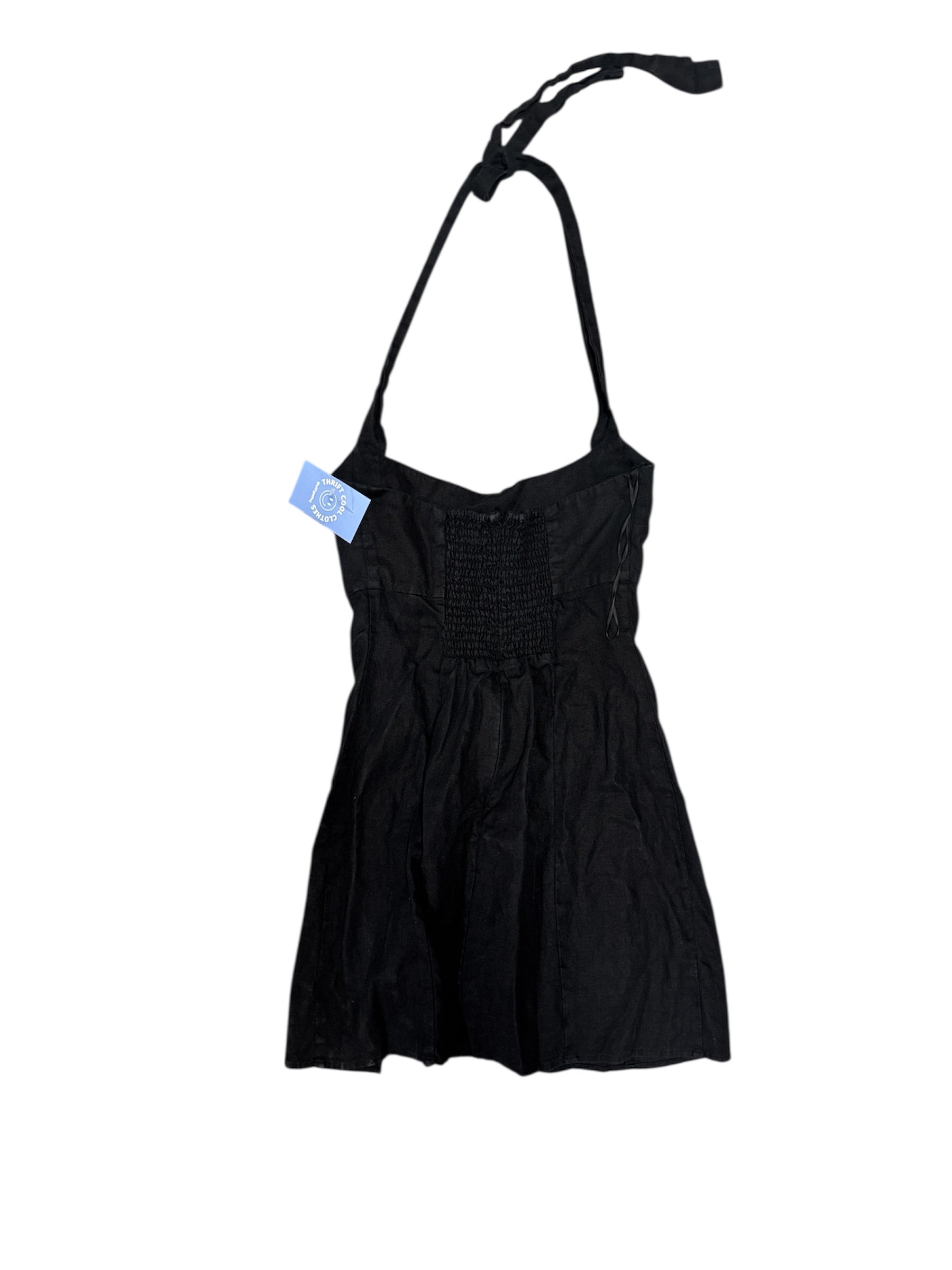 black reformation halter mini dress, 6 (fits like S)