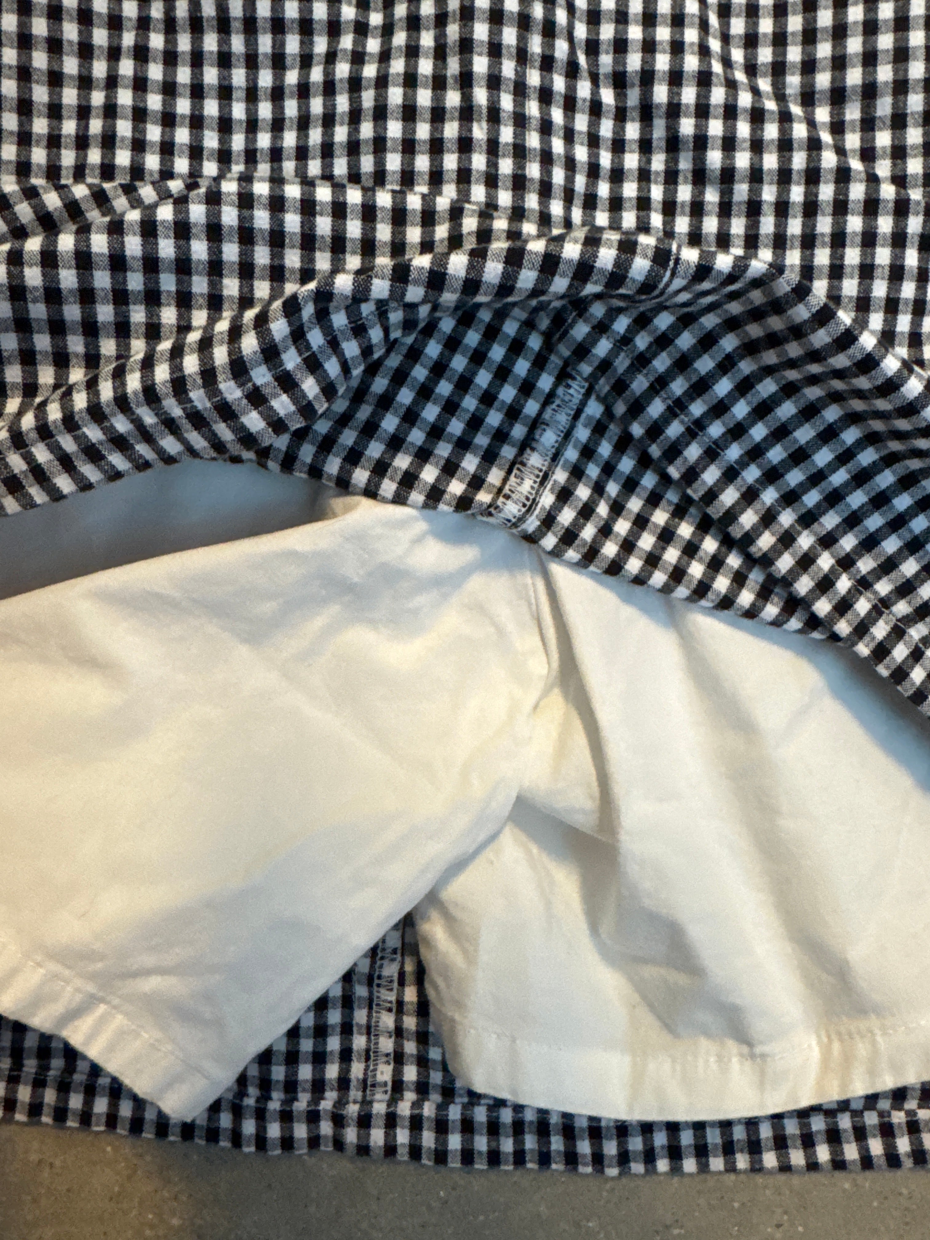 black white studio ii gingham mini skirt, 16