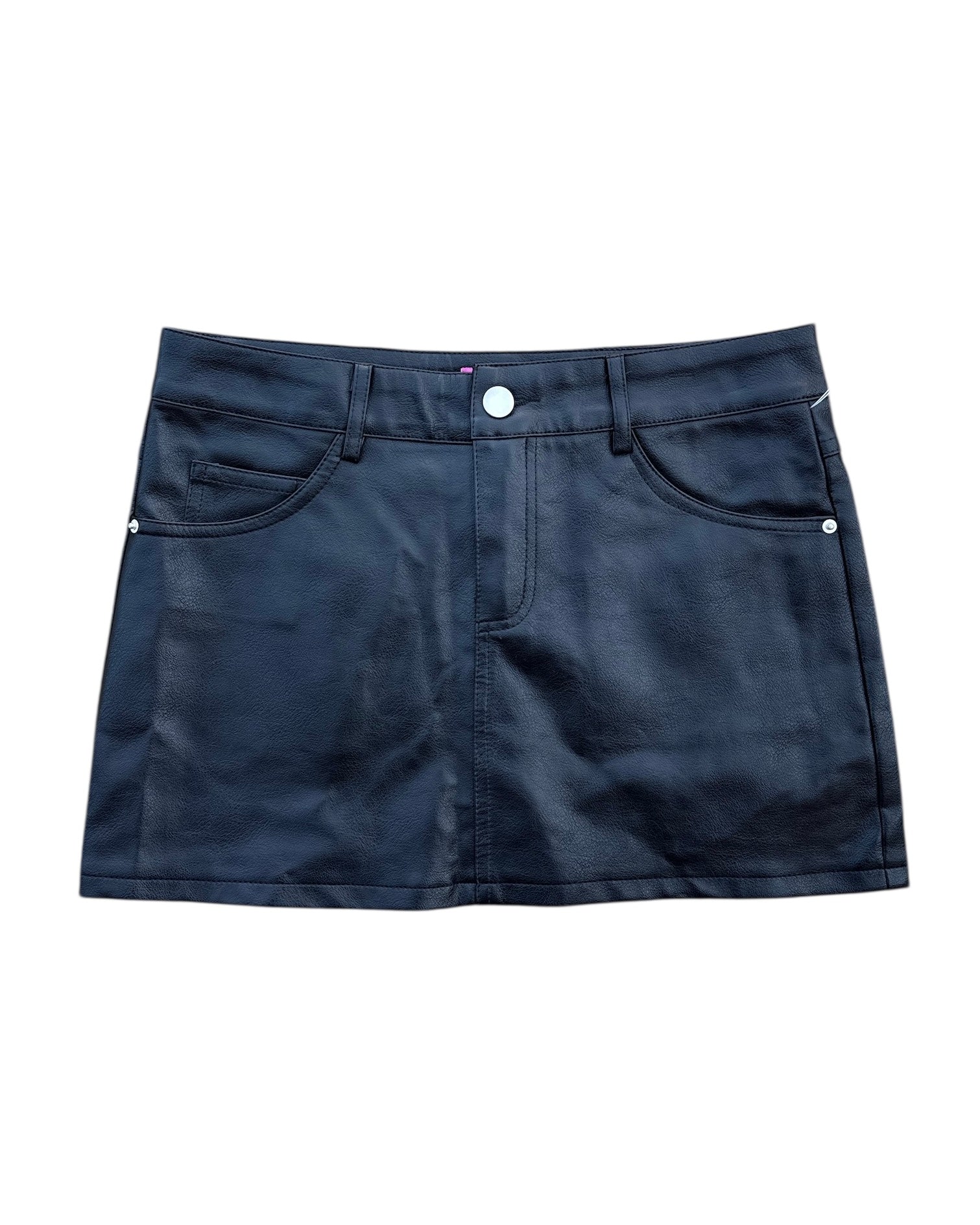 Black Edikted Faux leather mini skirt, Xs