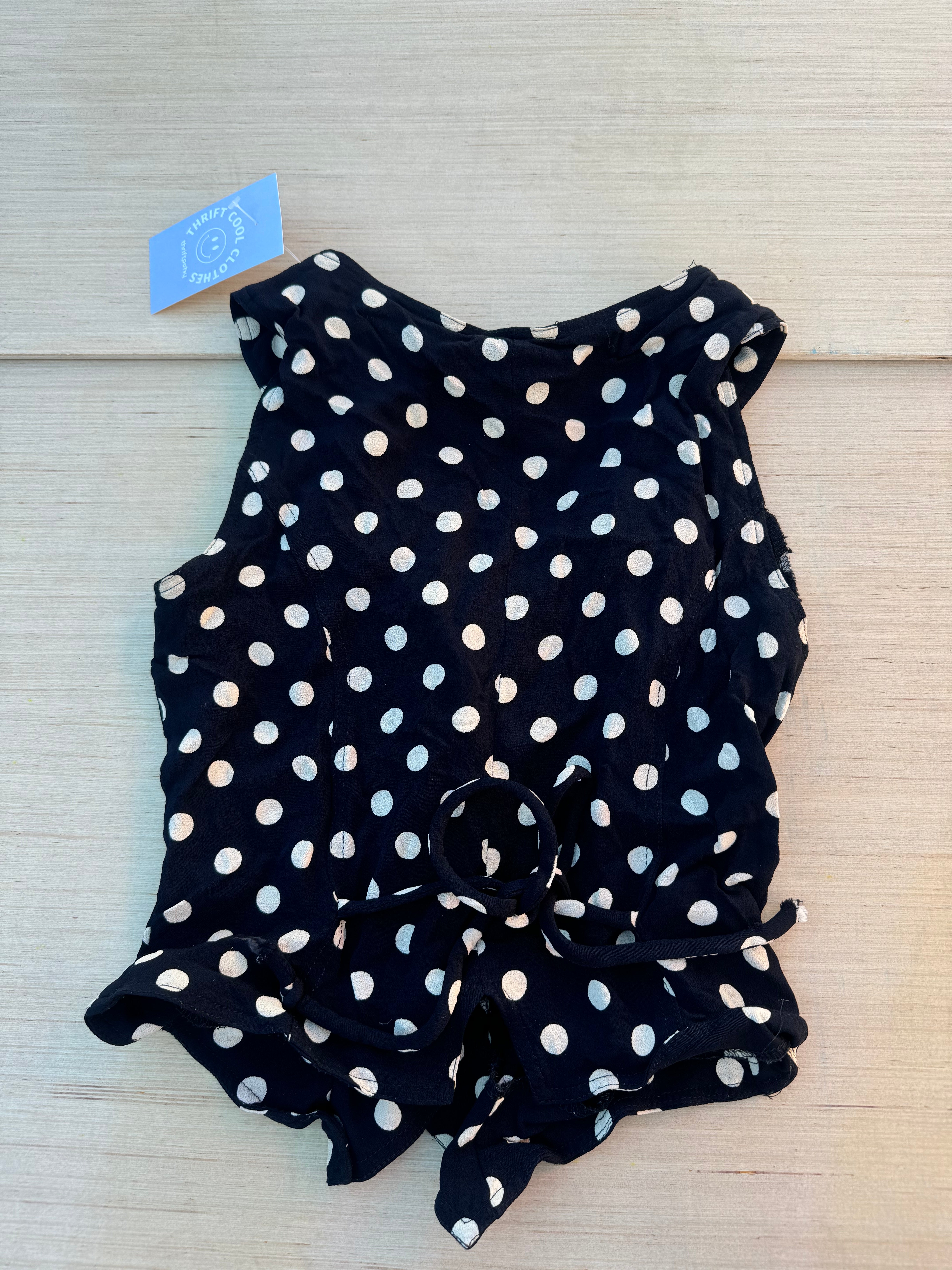 Black Betsey johnson Polka vest, M