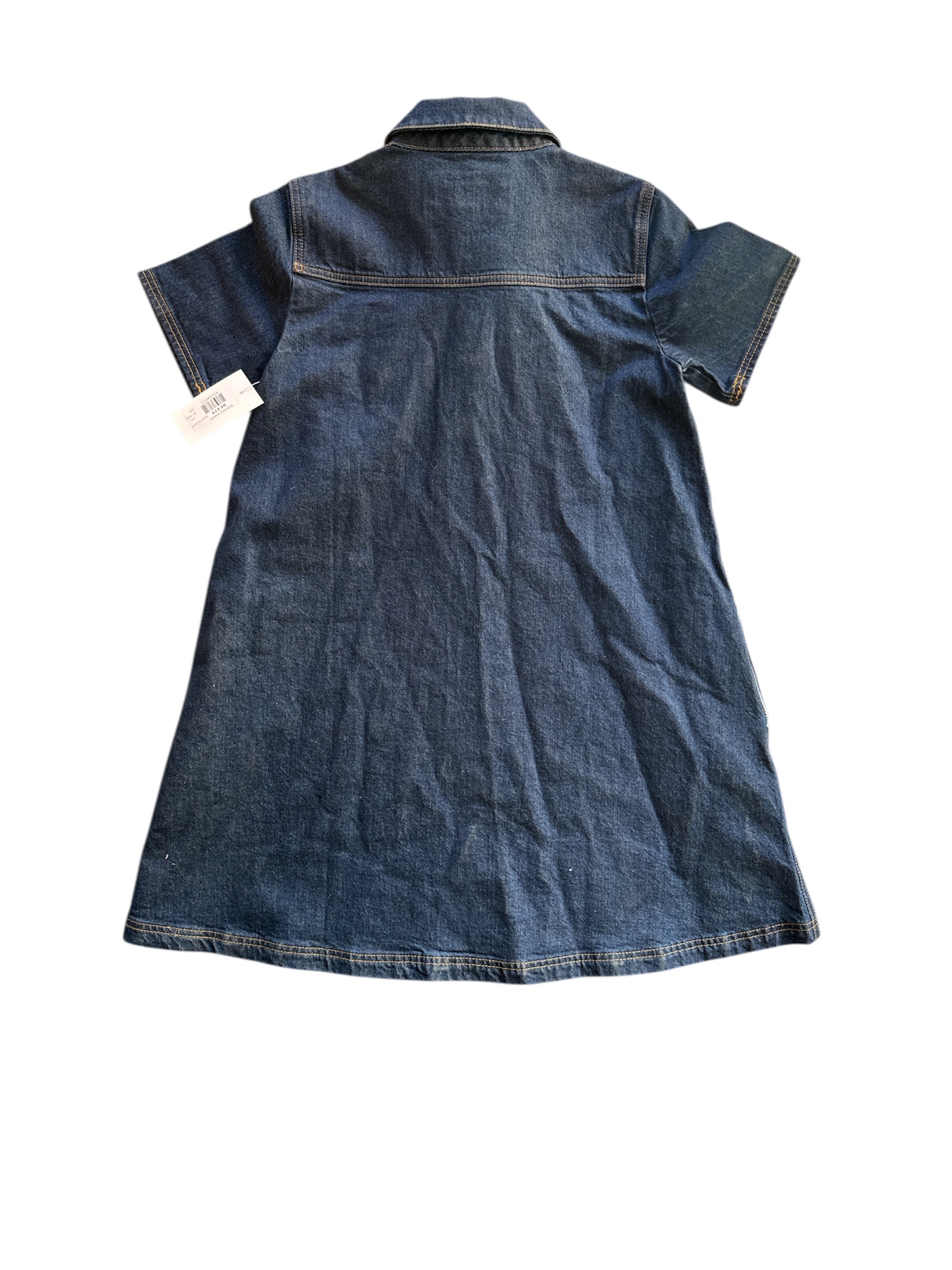 navy loft denim ss dress, xs
