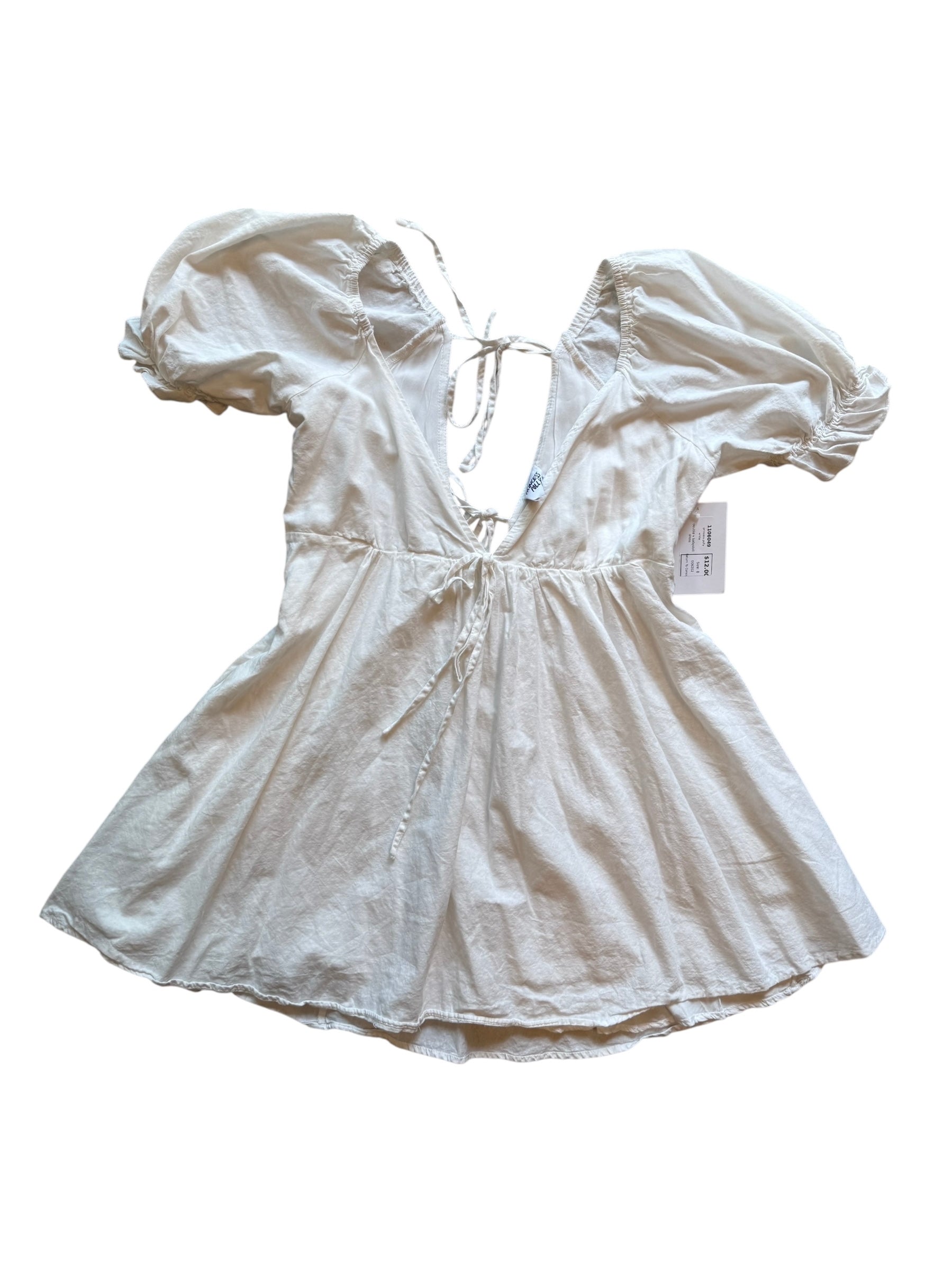 white princess polly double v babydoll dress, 8
