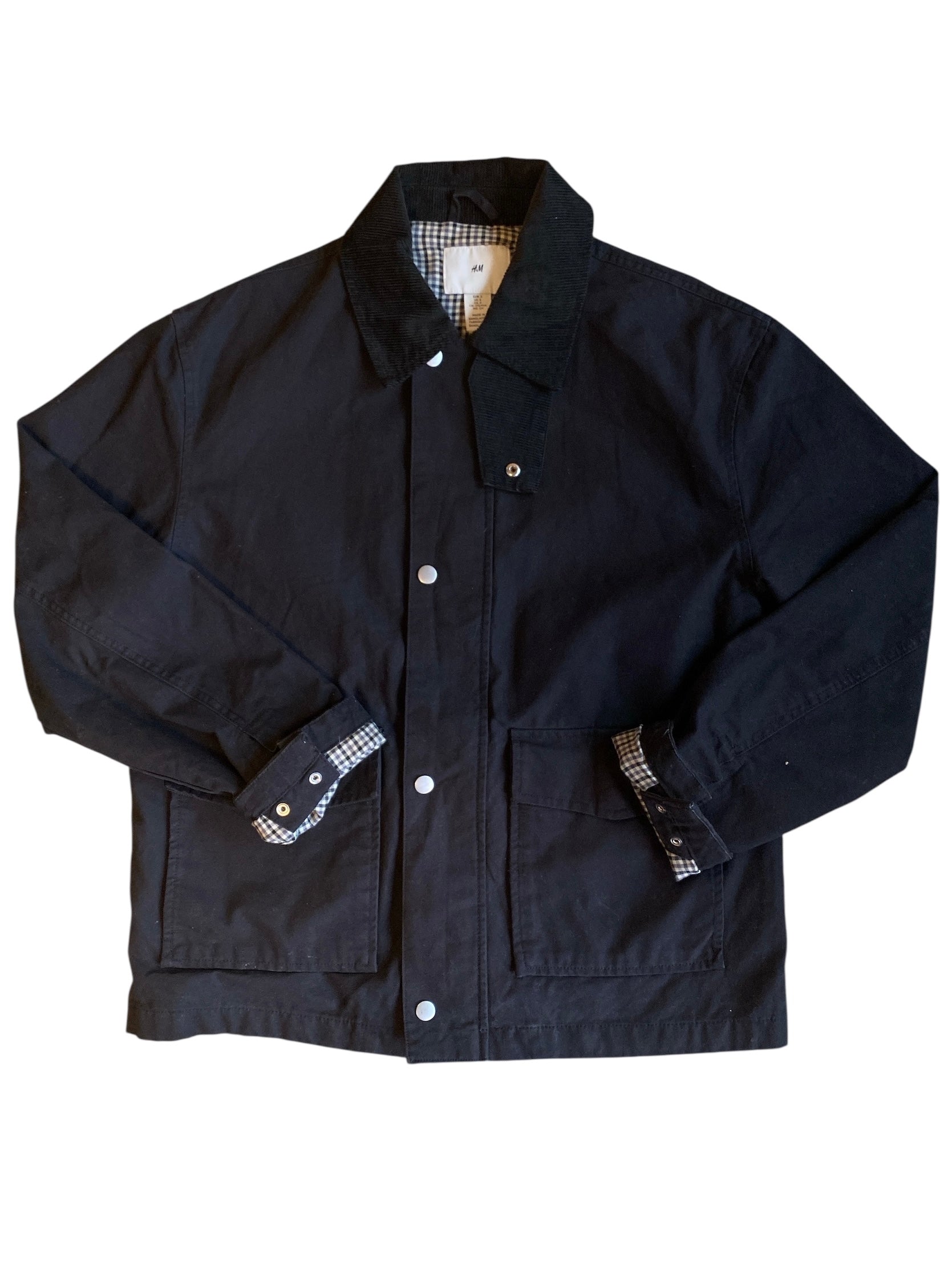 black H&M barn jacket, s