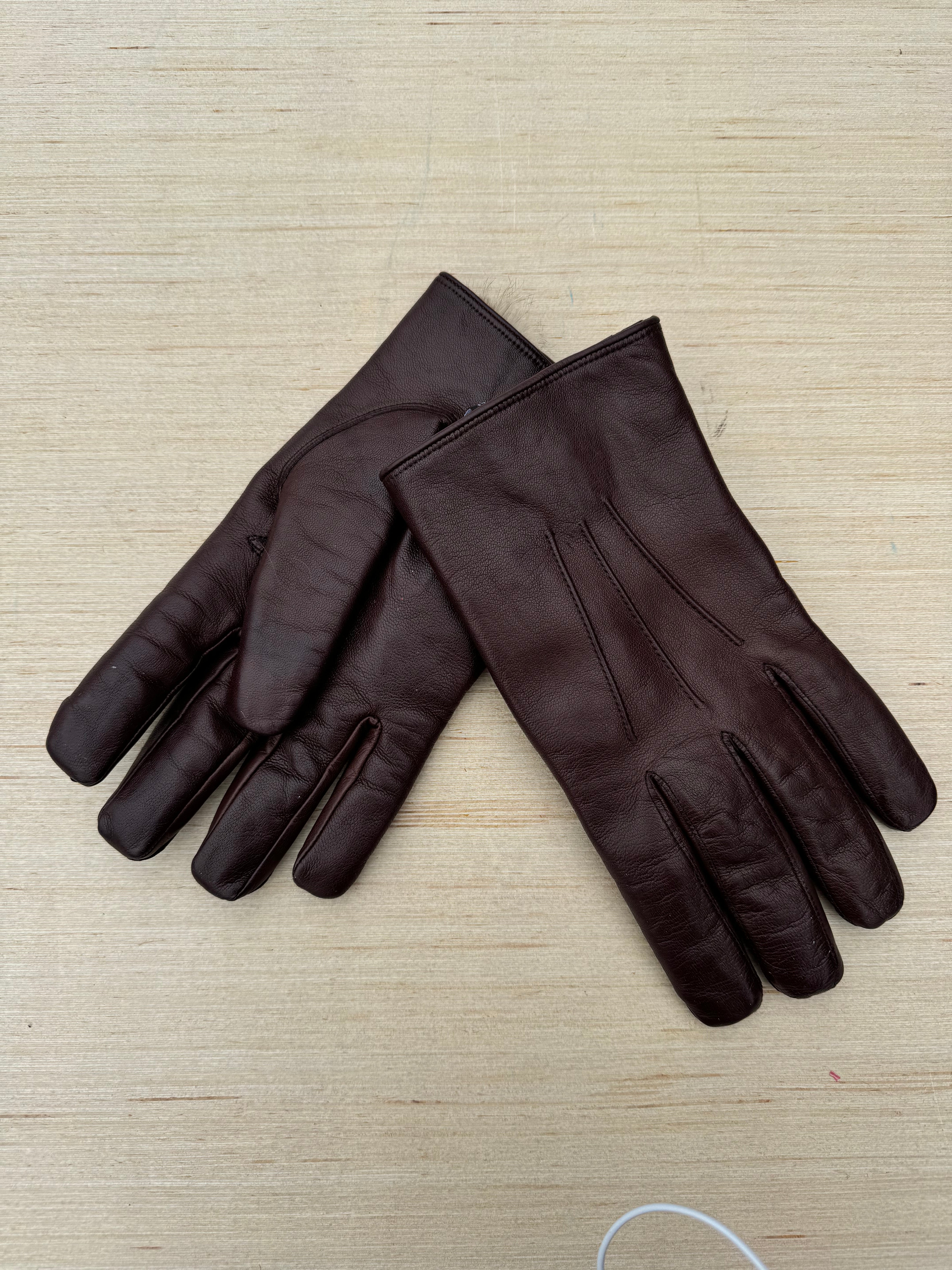 rabbit fur gloves